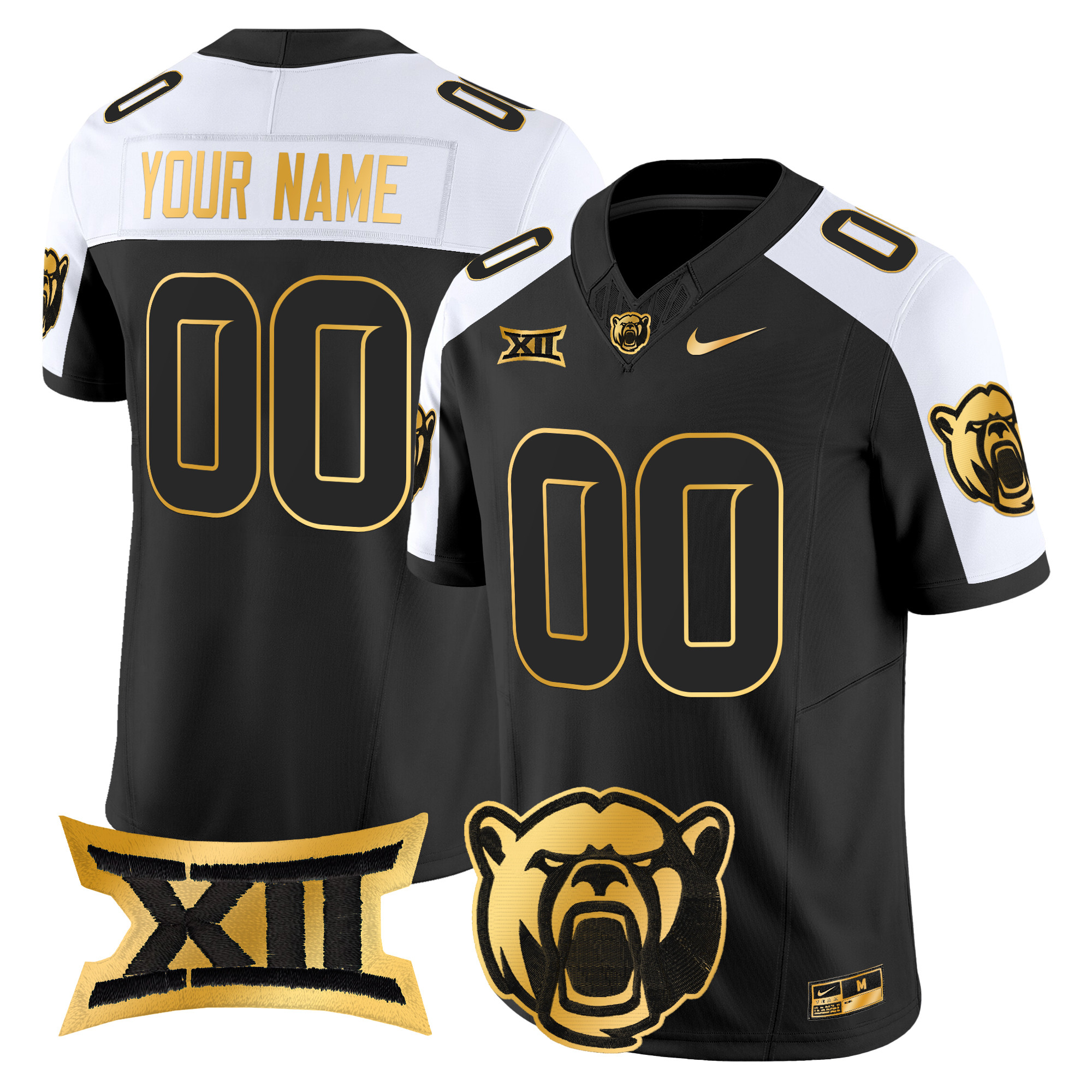 Baylor Bears 2024 Gold Vapor Limited Custom Jersey – All stitched