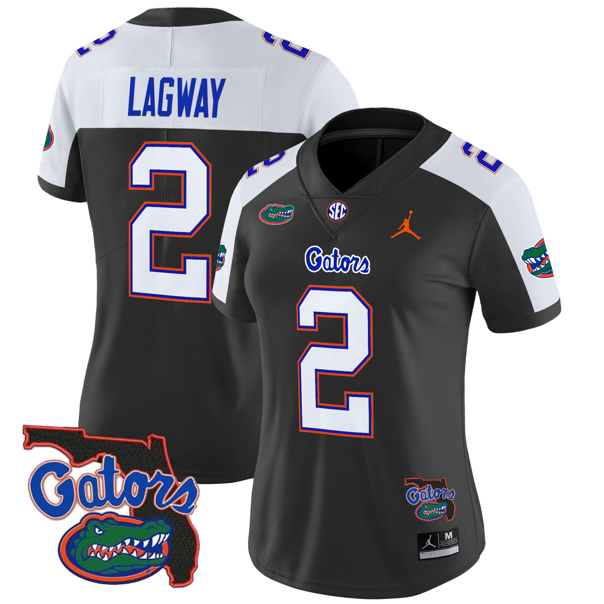 Women’s Florida Gators 2024 Florida Patch Vapor Limited Jersey – All Stitched