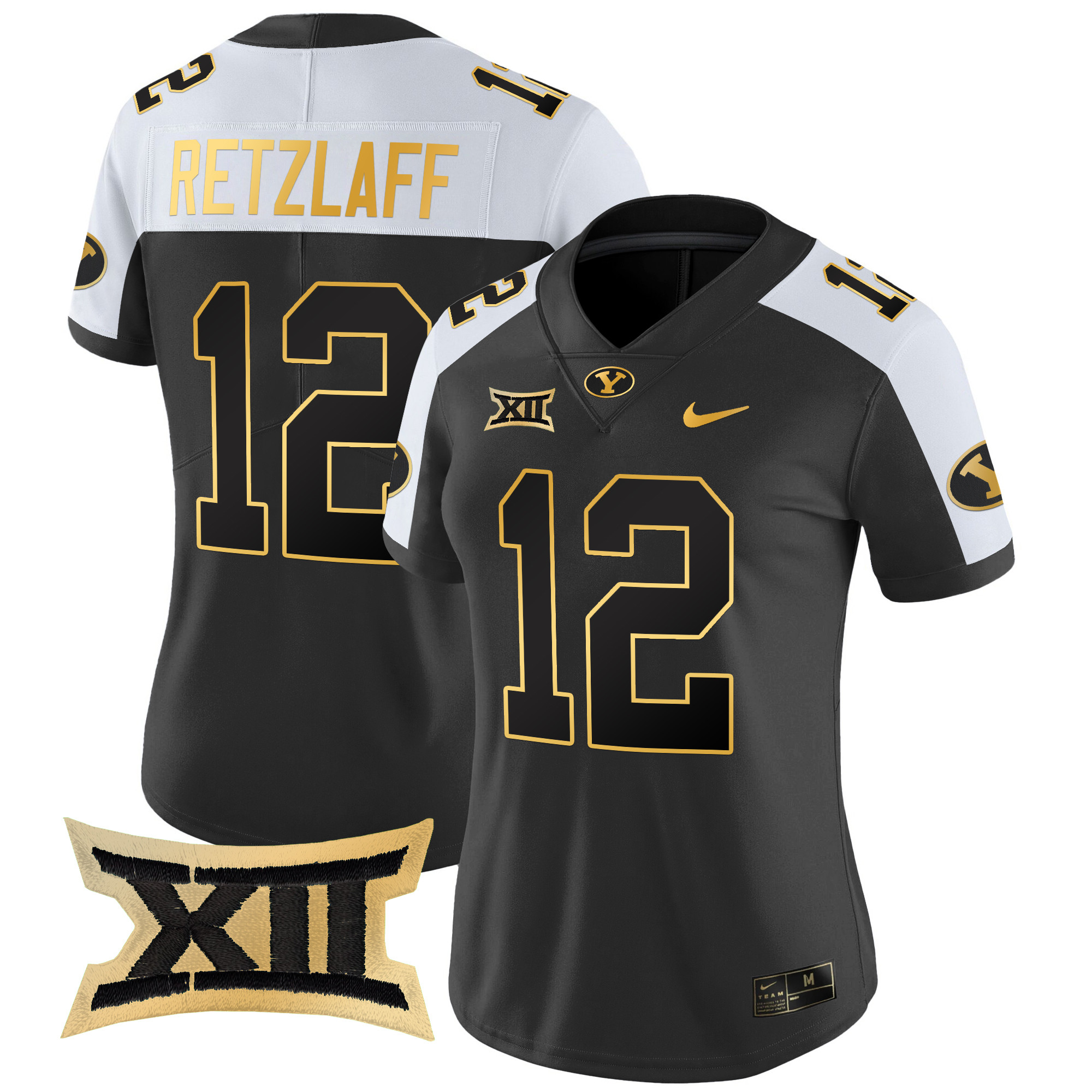 Women’s BYU Cougars 2024 Gold Vapor Limited Jersey – All Stitched