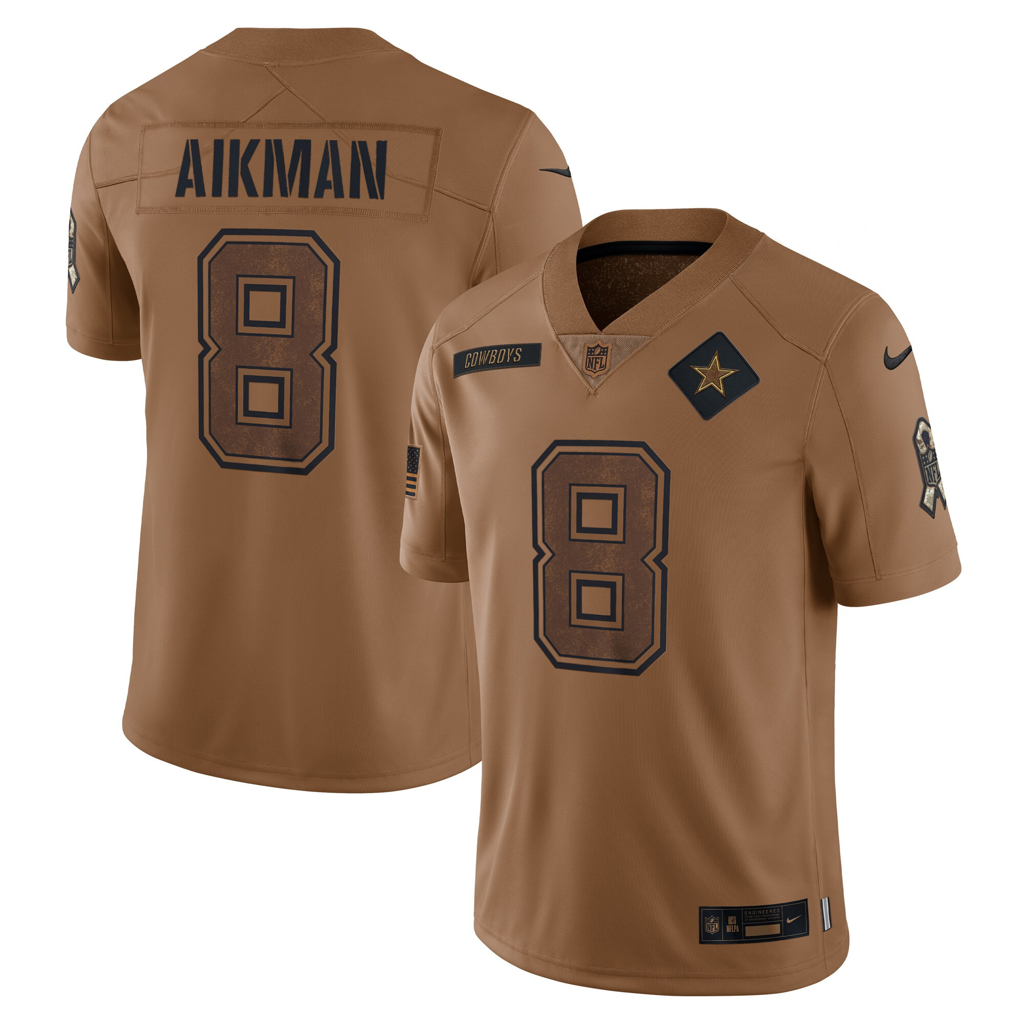 Troy Aikman Dallas Cowboys 2023 Salute To Service Limited Jersey – All Stitched