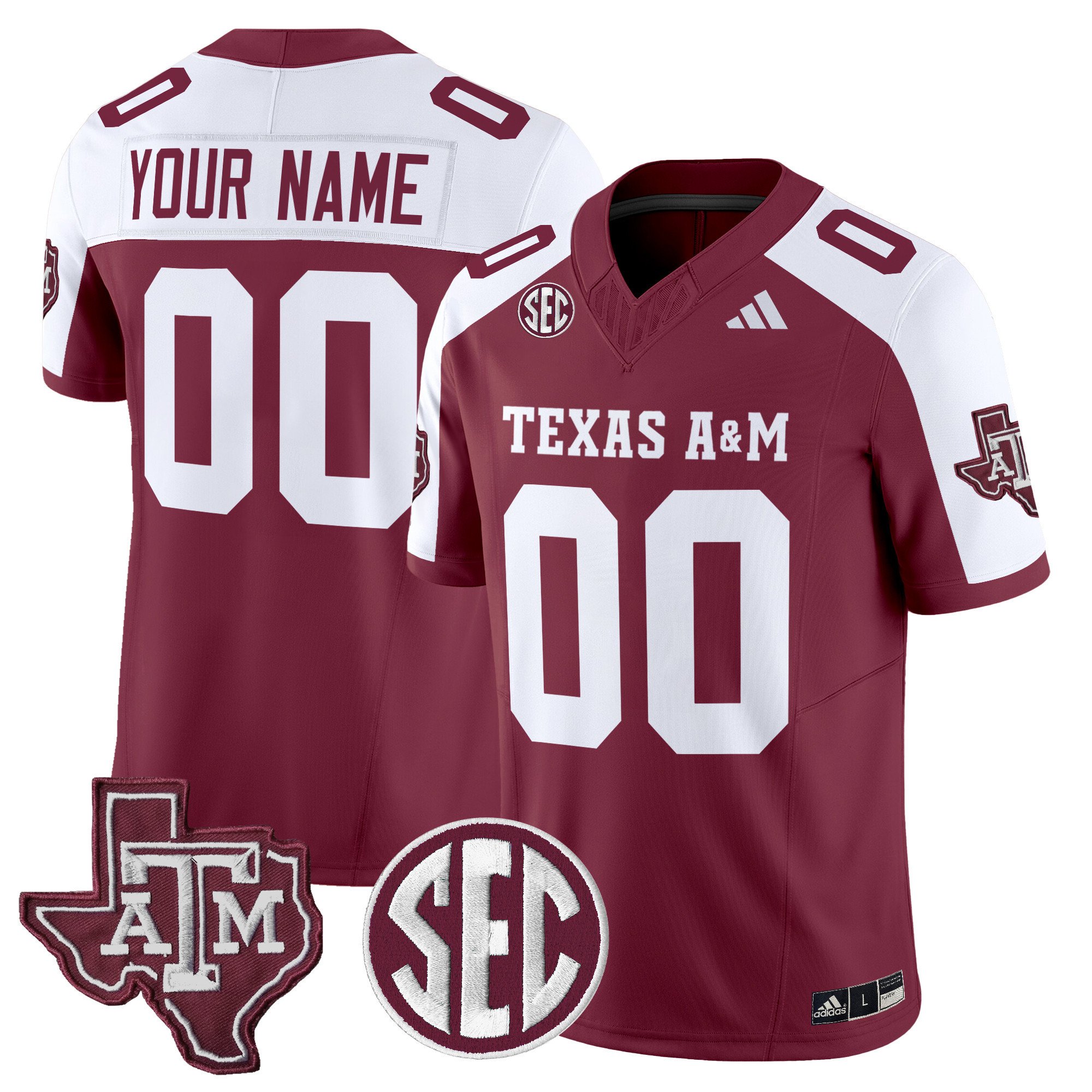 Texas A&M Aggies 2024 Vapor Limited Custom Jersey – All Stitched