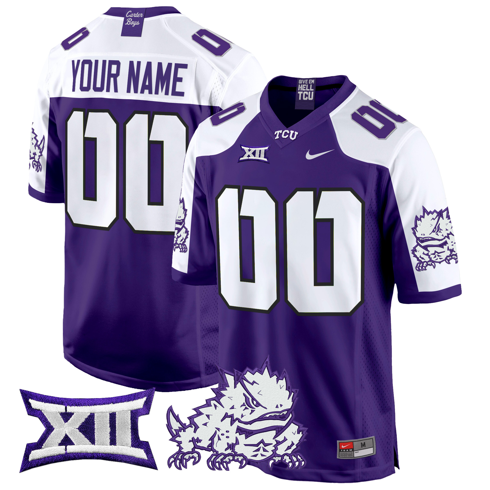 TCU Horned Frogs 2024 Game Custom Jersey – All Stitched