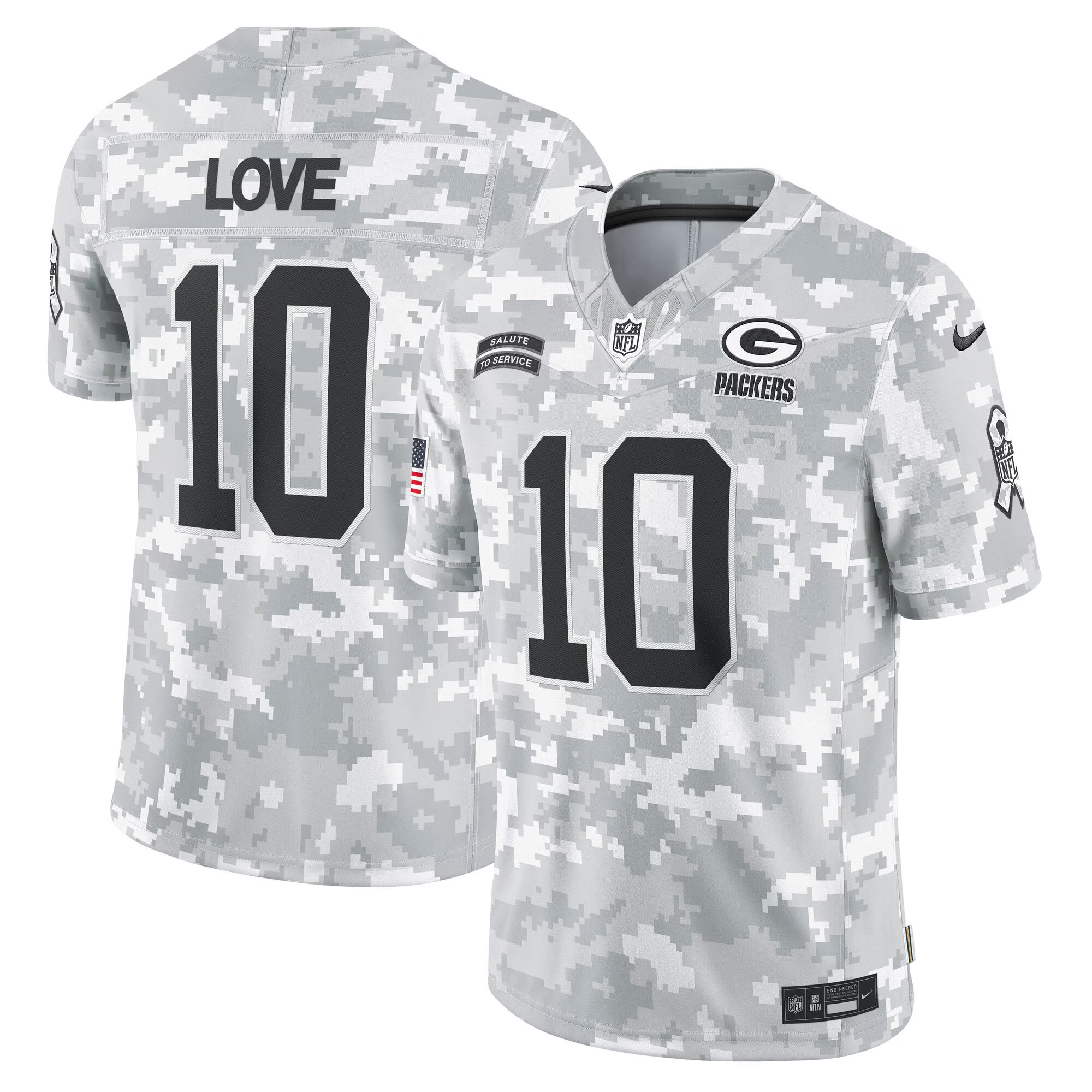 Men’s Green Bay Packers 2024 Salute to Service Vapor Limited Jersey – All Stitched