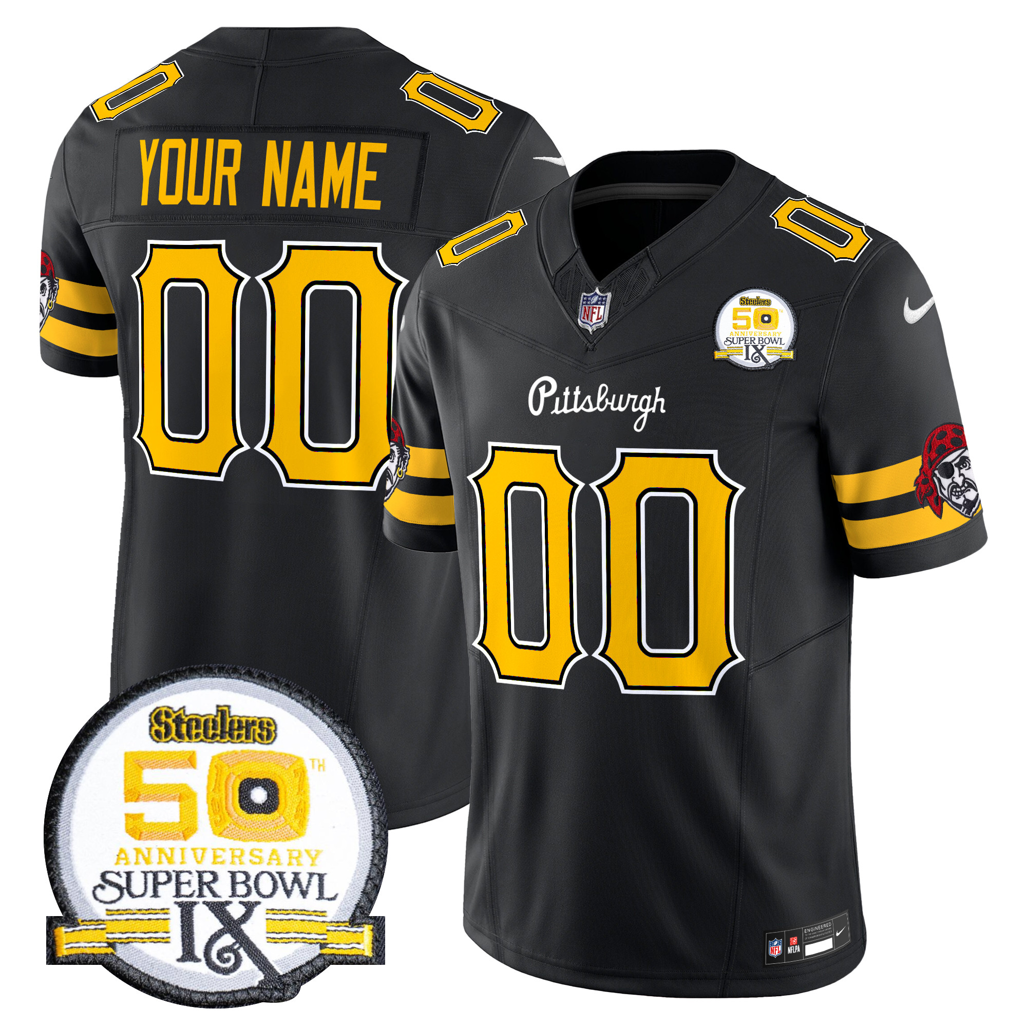 Pittsburgh Steelers 2024 Vapor Limited Custom Jersey – All Stitched