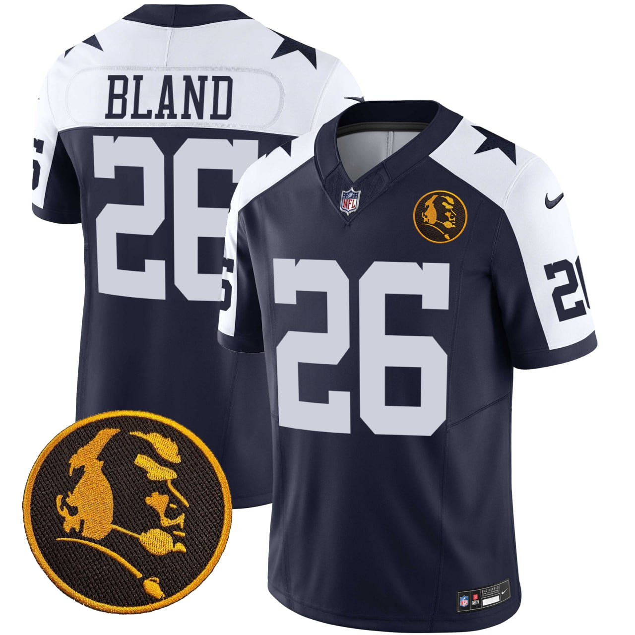 Dallas Cowboys DaRon Bland John Madden Patch Jersey Thanksgiving – All Stitched