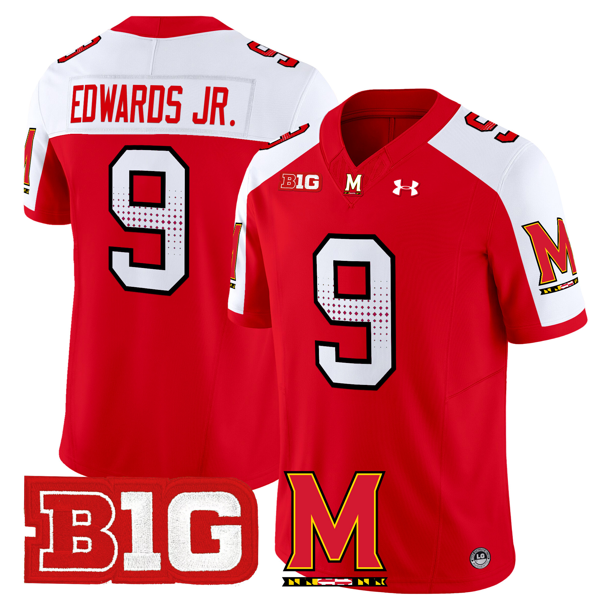 Men’s Maryland Terrapins 2024 Vapor Limited Jersey – All Stitched