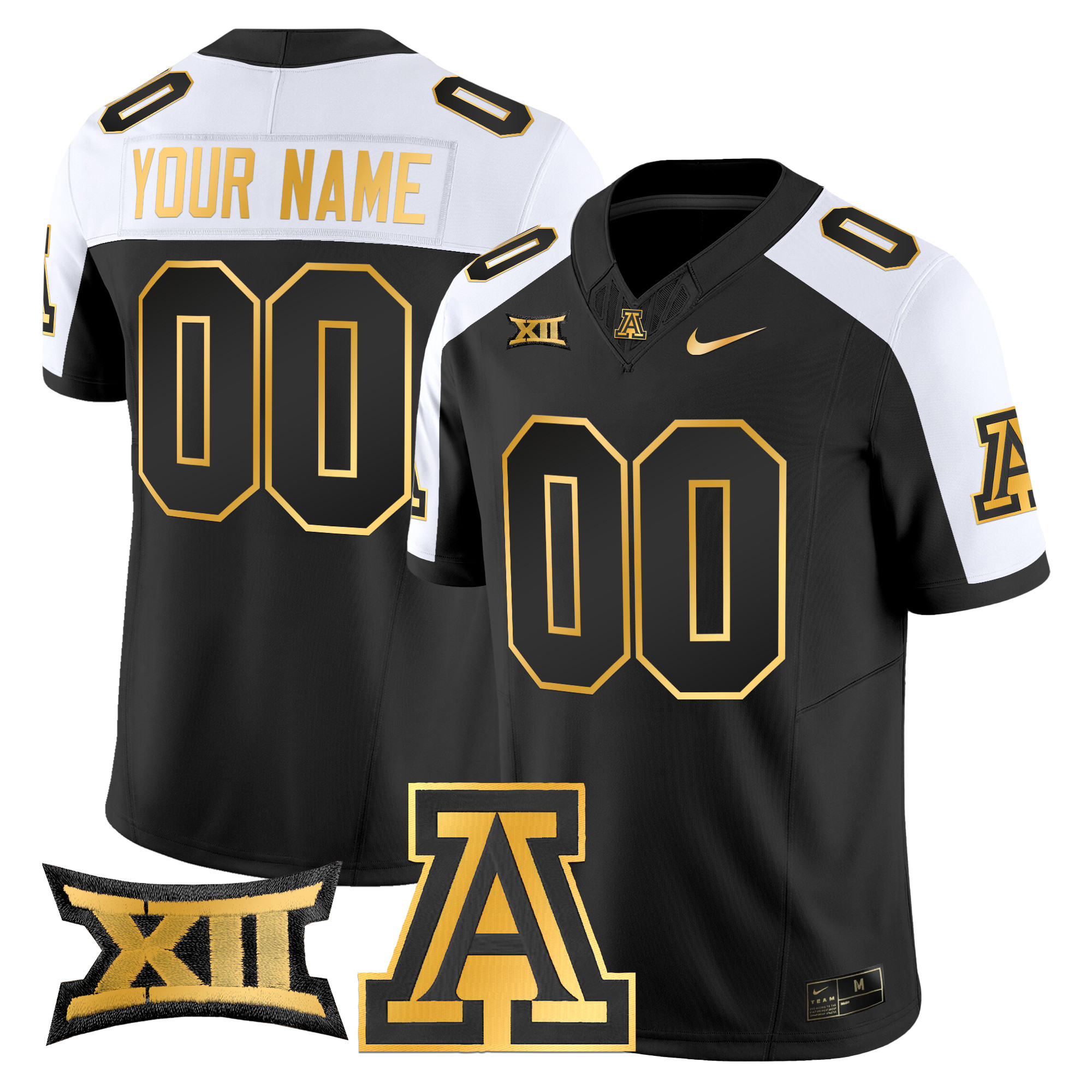 Arizona Wildcats 2024 Gold Vapor Limited Custom Jersey – All Stitched