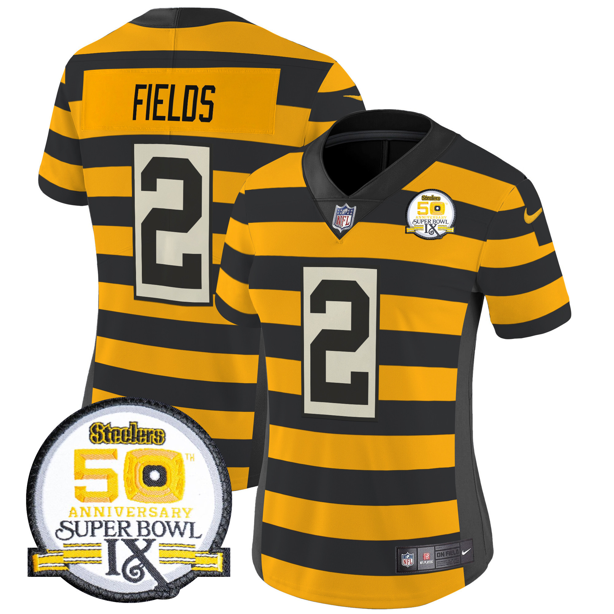 Women’s Pittsburgh Steelers Throwback 2024 Vapor Limited Jersey – All Stitched