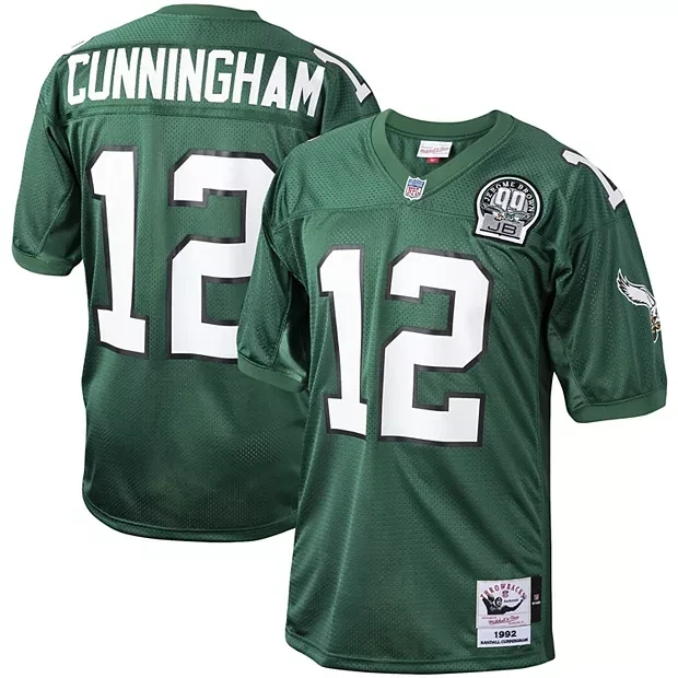 Randall Cunningham Philadelphia Eagles Throwback Jerome Brown Patch Jersey – All Stitched