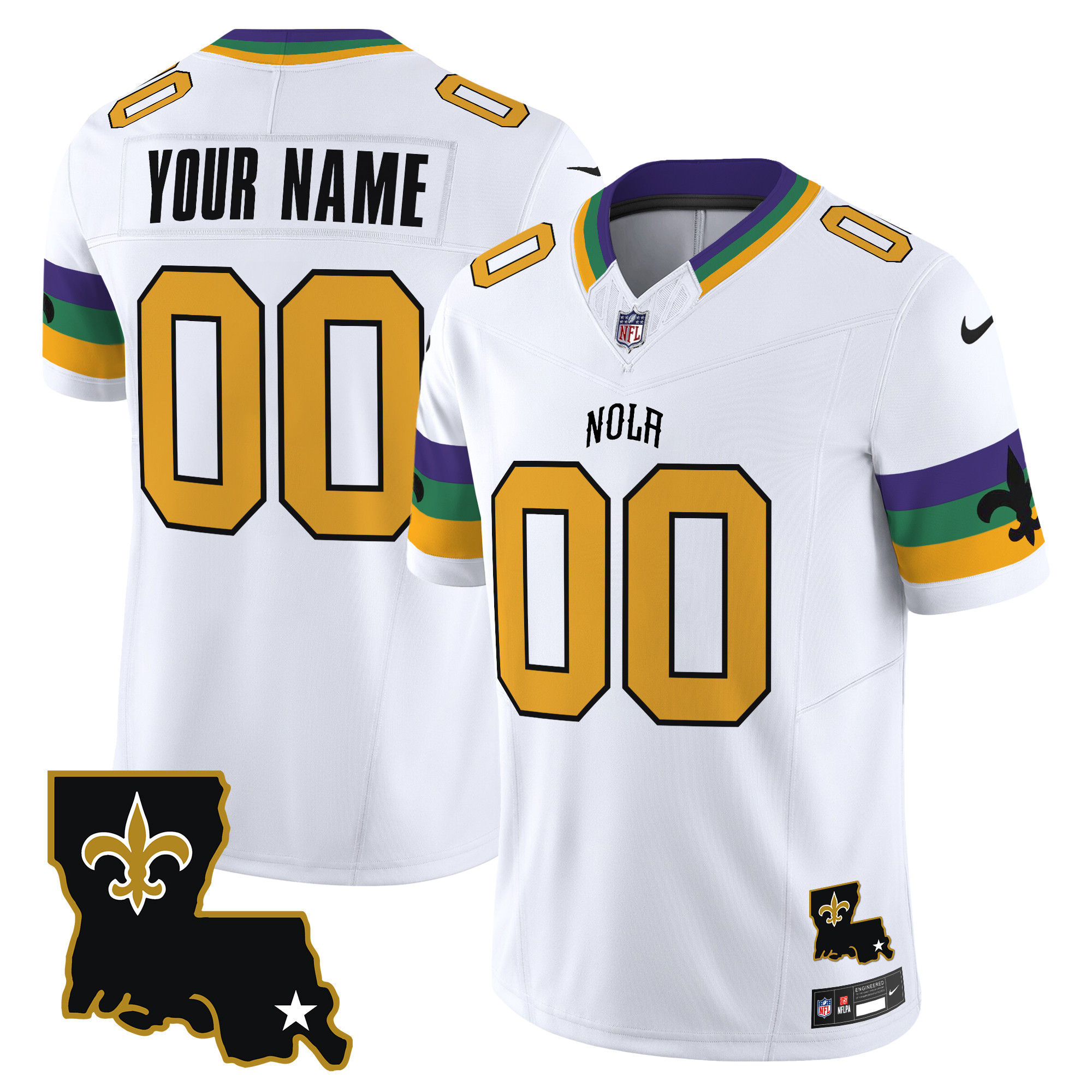 New Orleans Saints 2024 New Orleans City Vapor Limited Custom Jersey – All Stitched