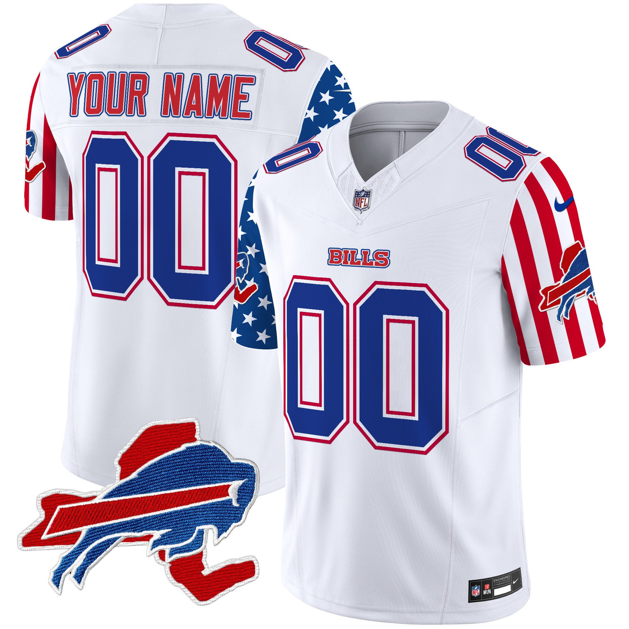 Buffalo Bills American Style Vapor Limited Custom Jersey – All Stitched