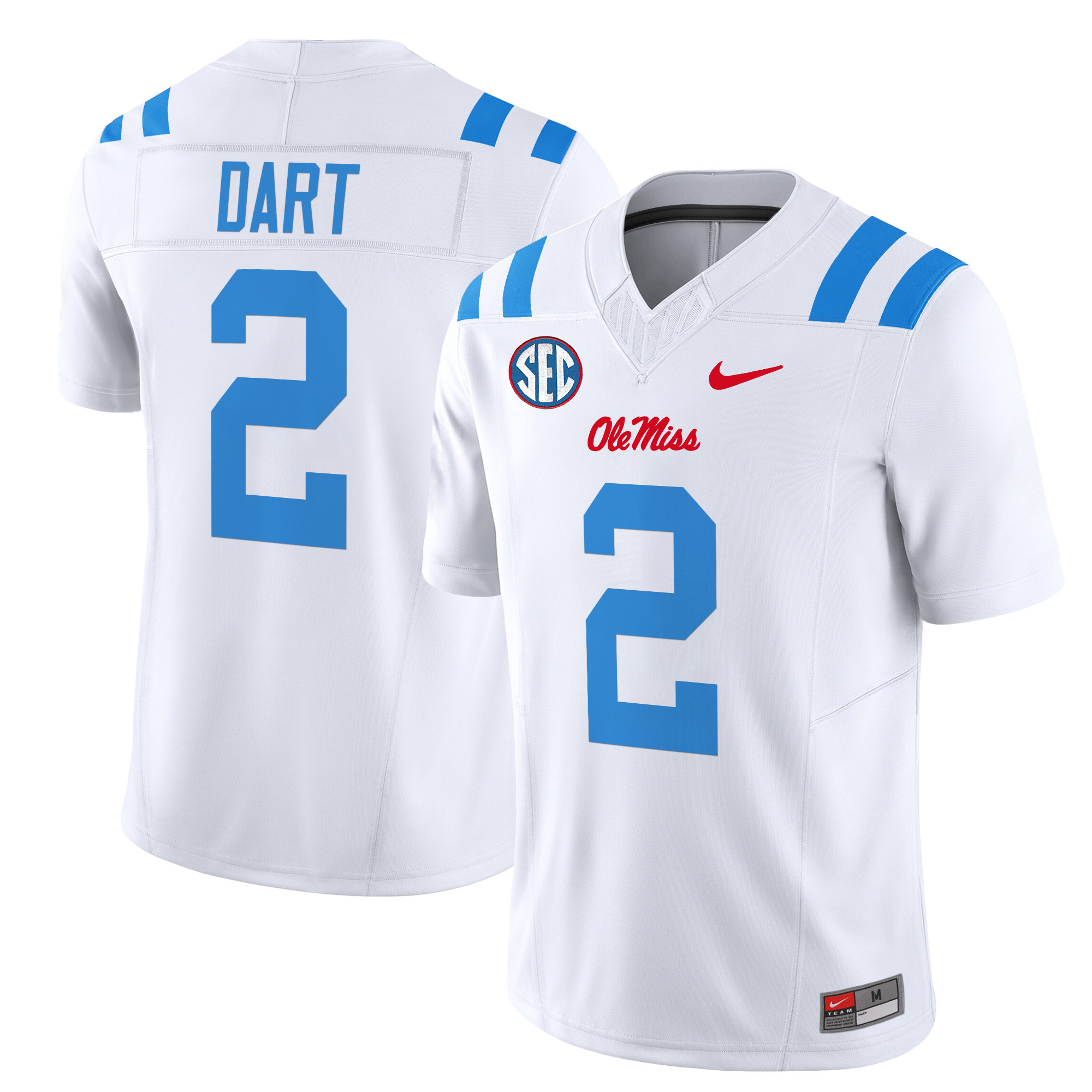 Men’s Ole Miss Rebels 2024 Vapor Limited Jersey – All Stitched