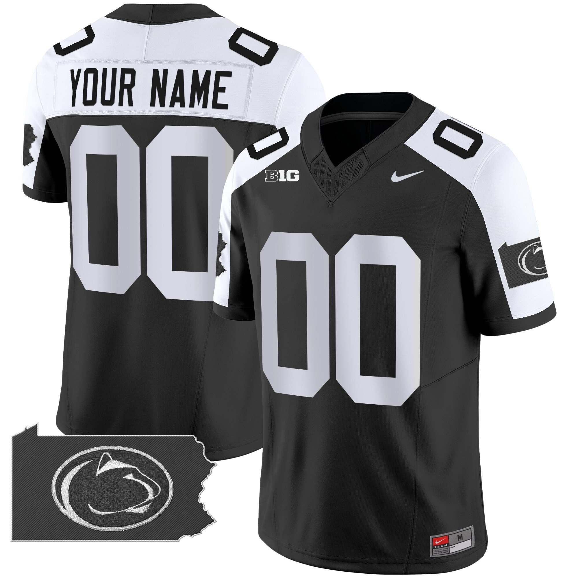 Penn State Nittany Lions 2024 Home Patch Vapor Limited Custom Jersey – All Stitched
