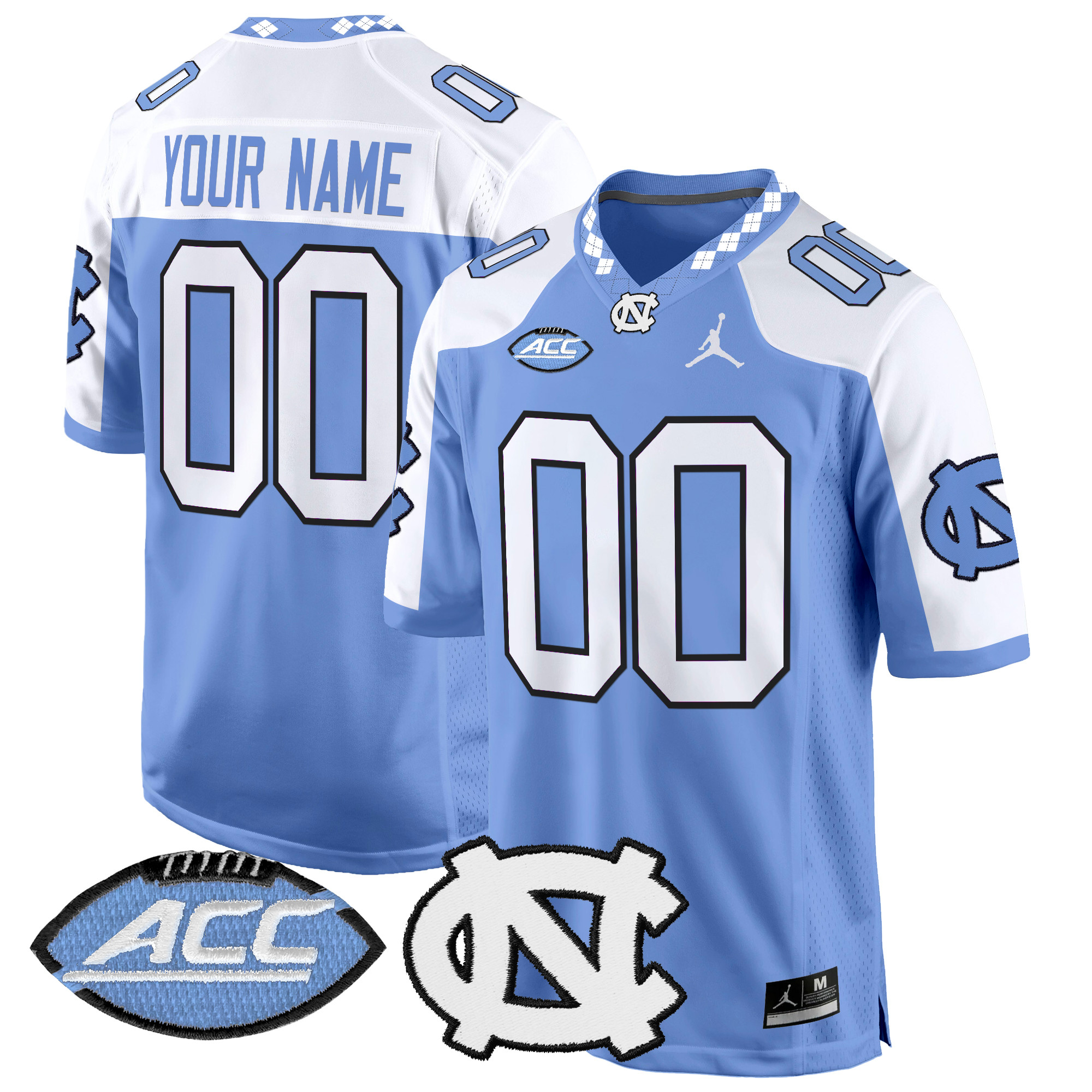 North Carolina Tar Heels 2024 Game Custom Jersey – All Stitched