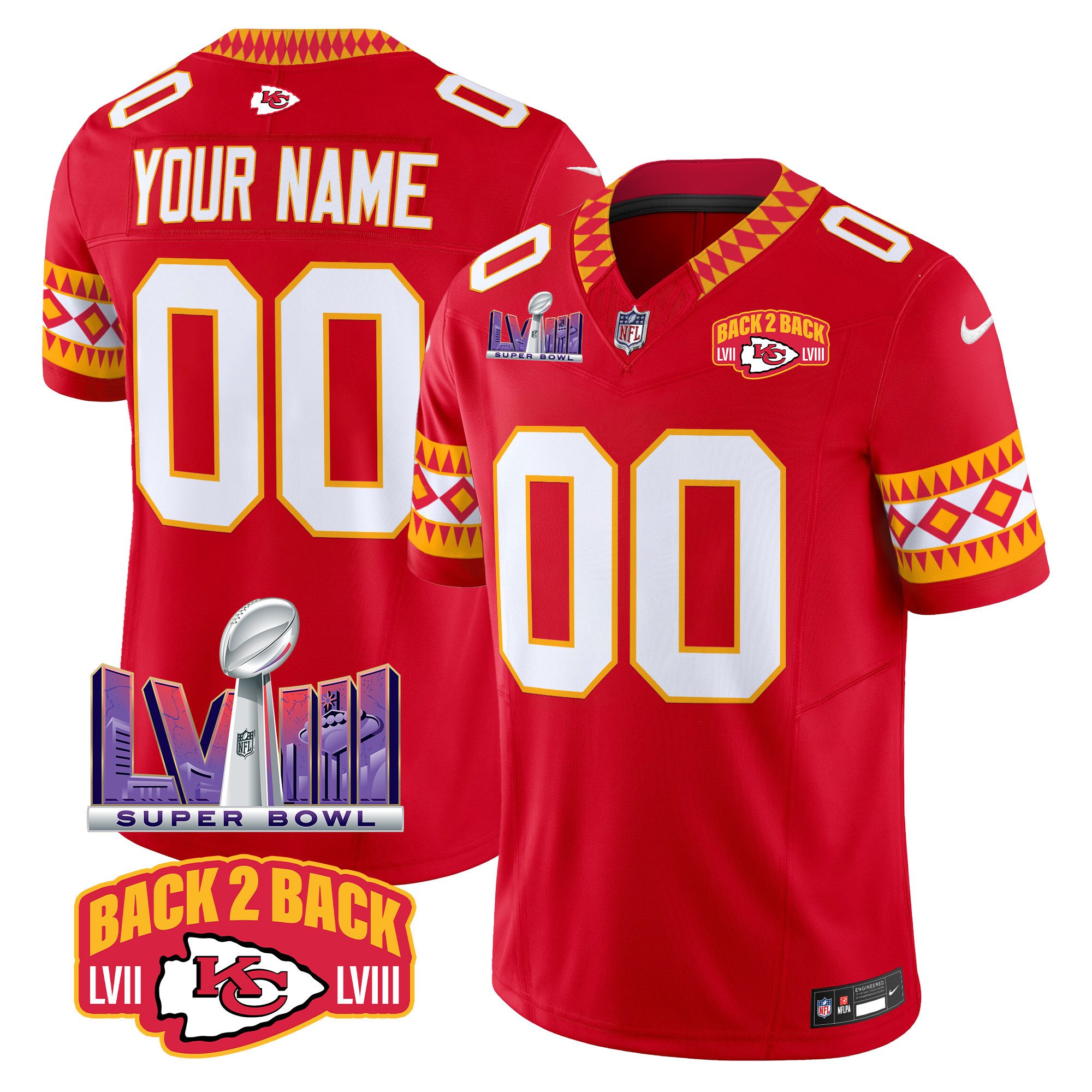 Kansas City Chiefs Special Vapor Limited Custom Jersey – All Stitched