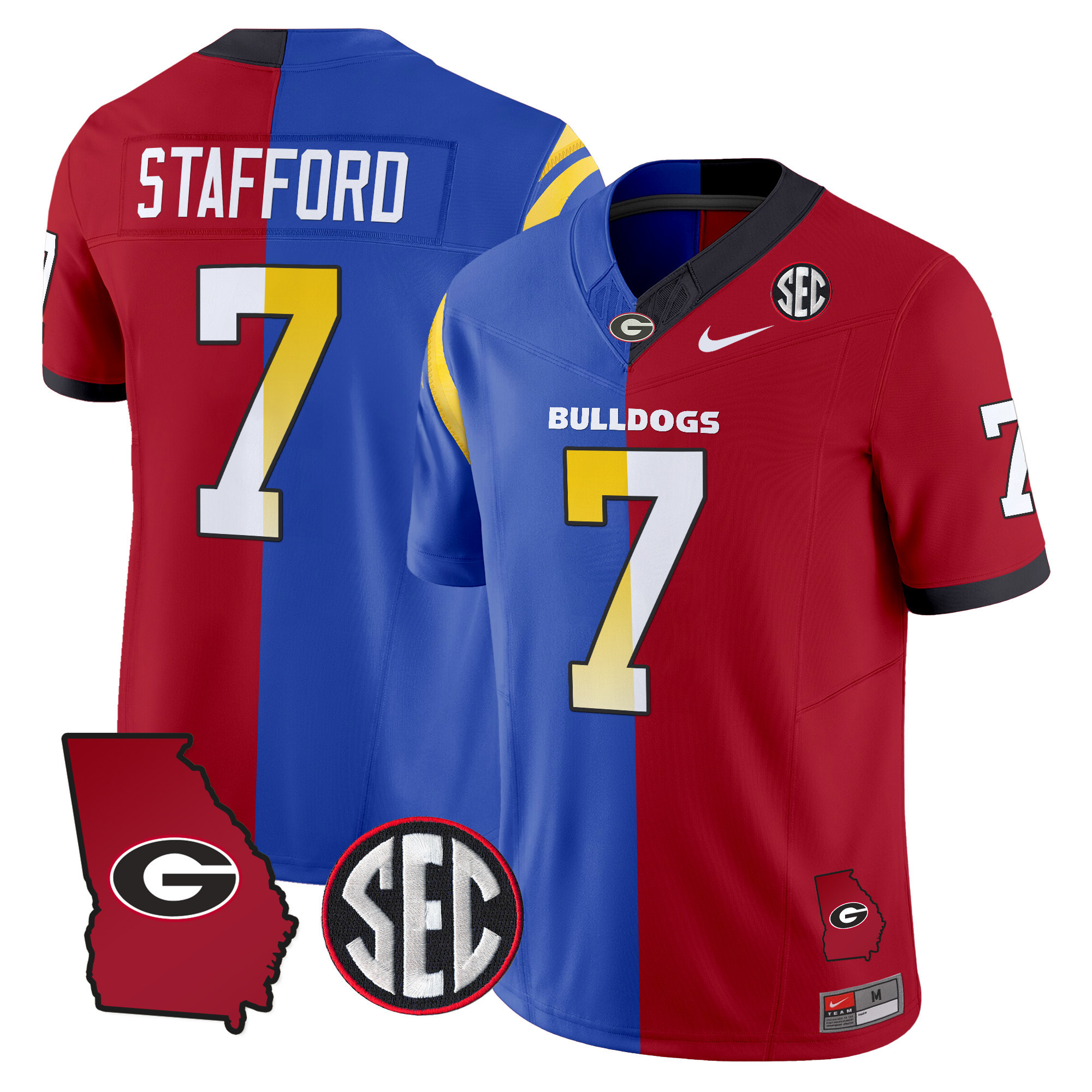 Georgia Bulldogs Split Vapor Limited Jersey – All Stitched