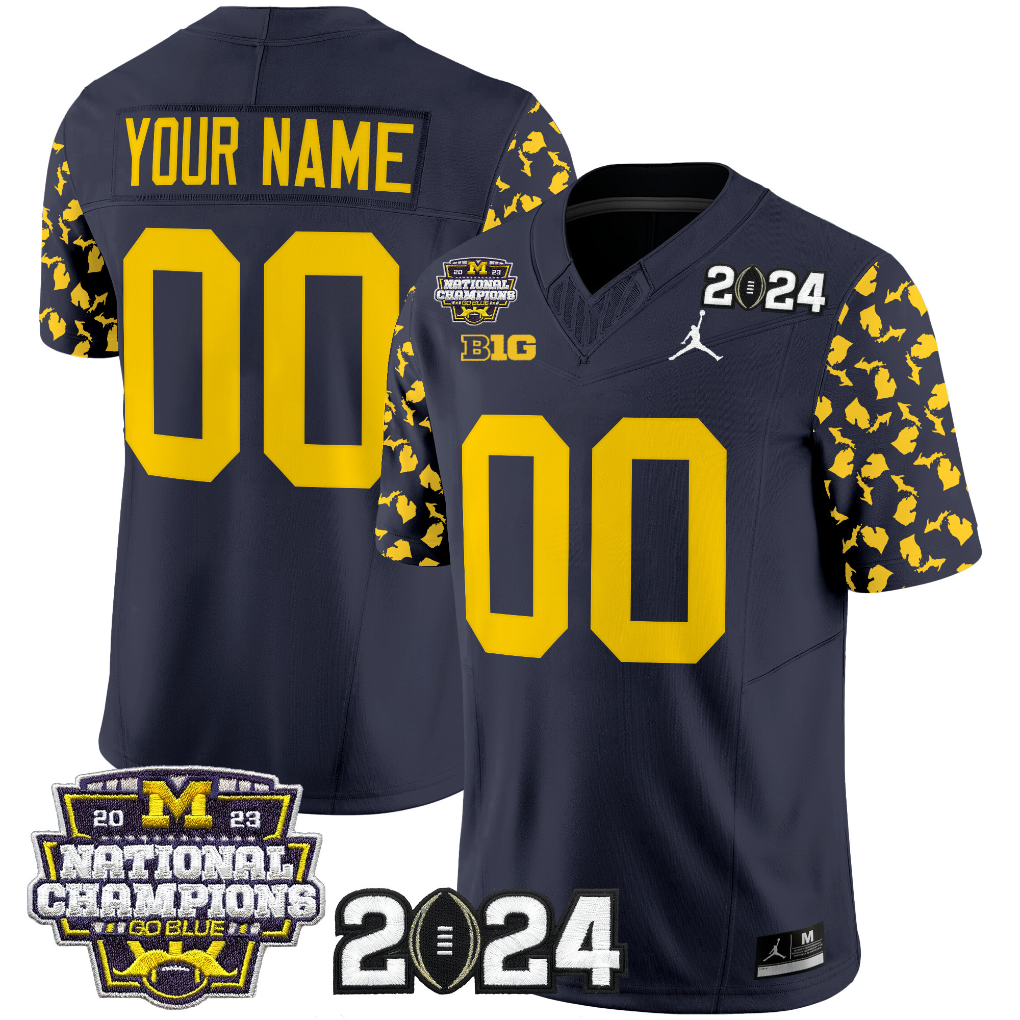 Michigan Wolverines 2024 “Michigan State Style” Vapor Limited Custom Jersey – All Stitched