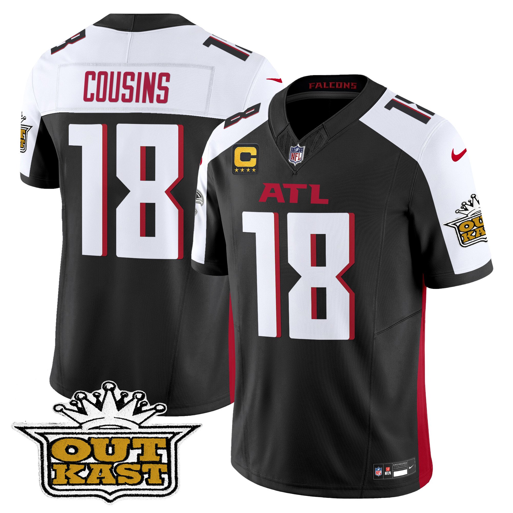 Men’s Outkast x Atlanta Falcons 2024 Vapor Limited Jersey – All Stitched