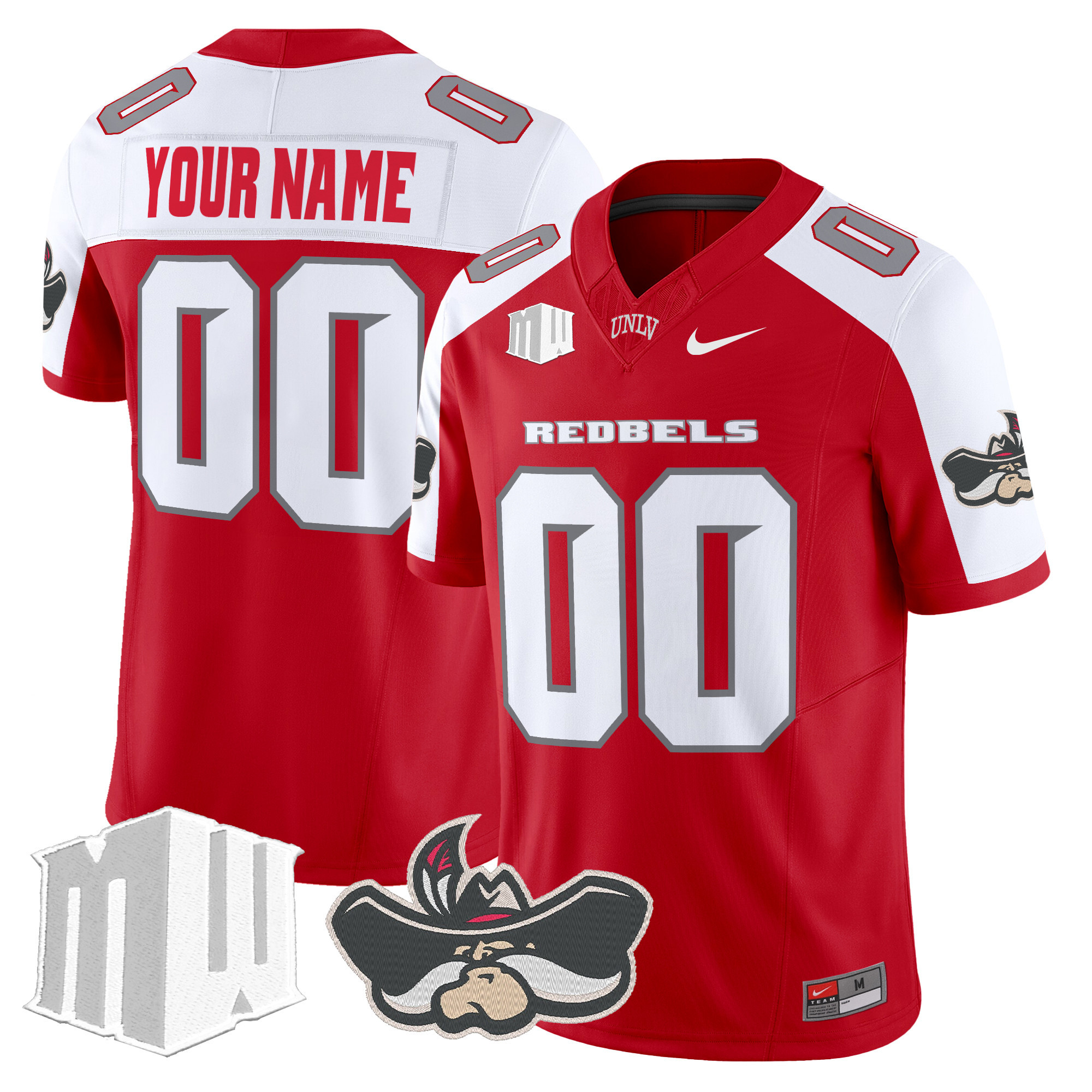 UNLV Rebels 2024 Vapor Limited Custom Jersey – All Stitched