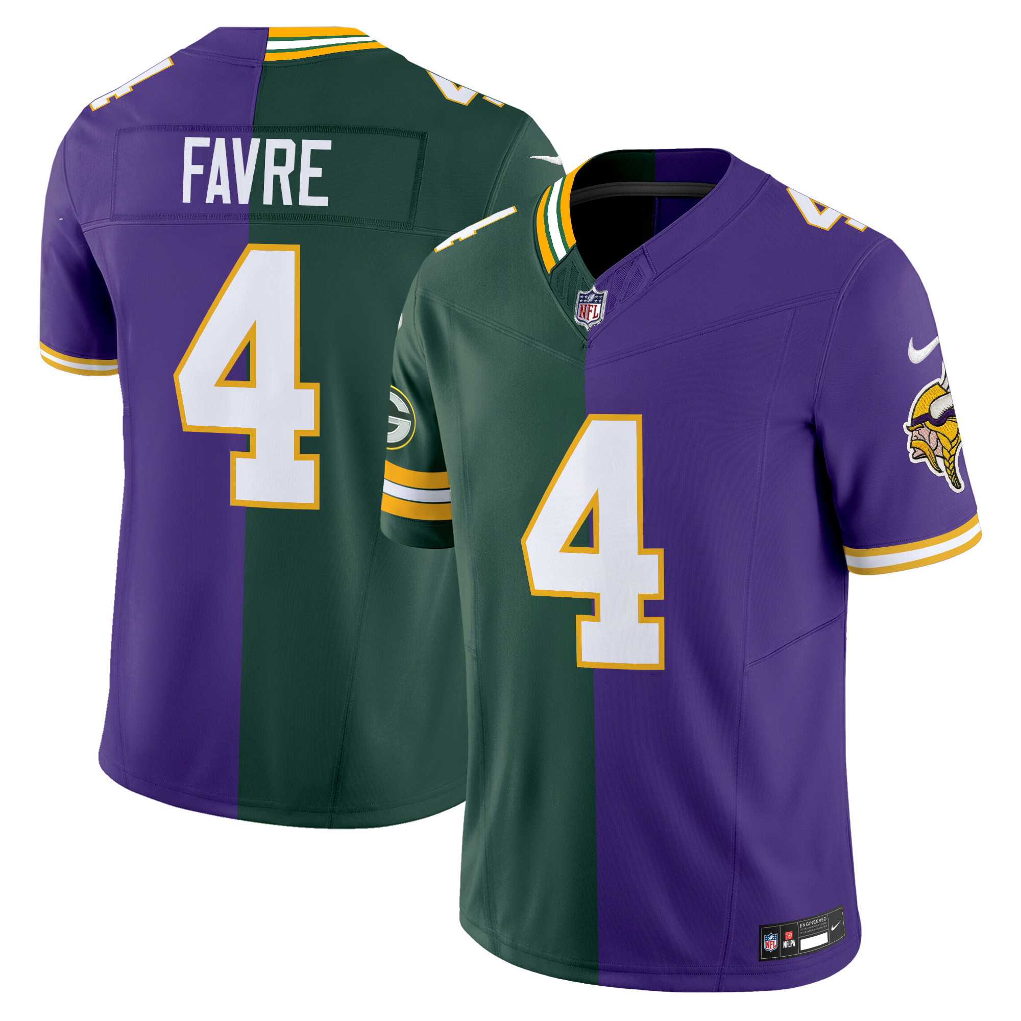 Brett Favre Split Vapor Limited Jersey – All Stitched