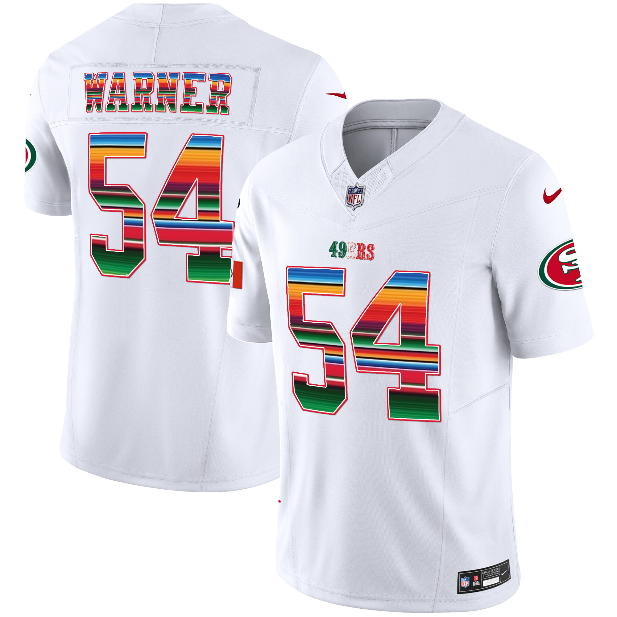 Men’s San Francisco 49ers Mexico Vapor Jersey V3 – All Stitched