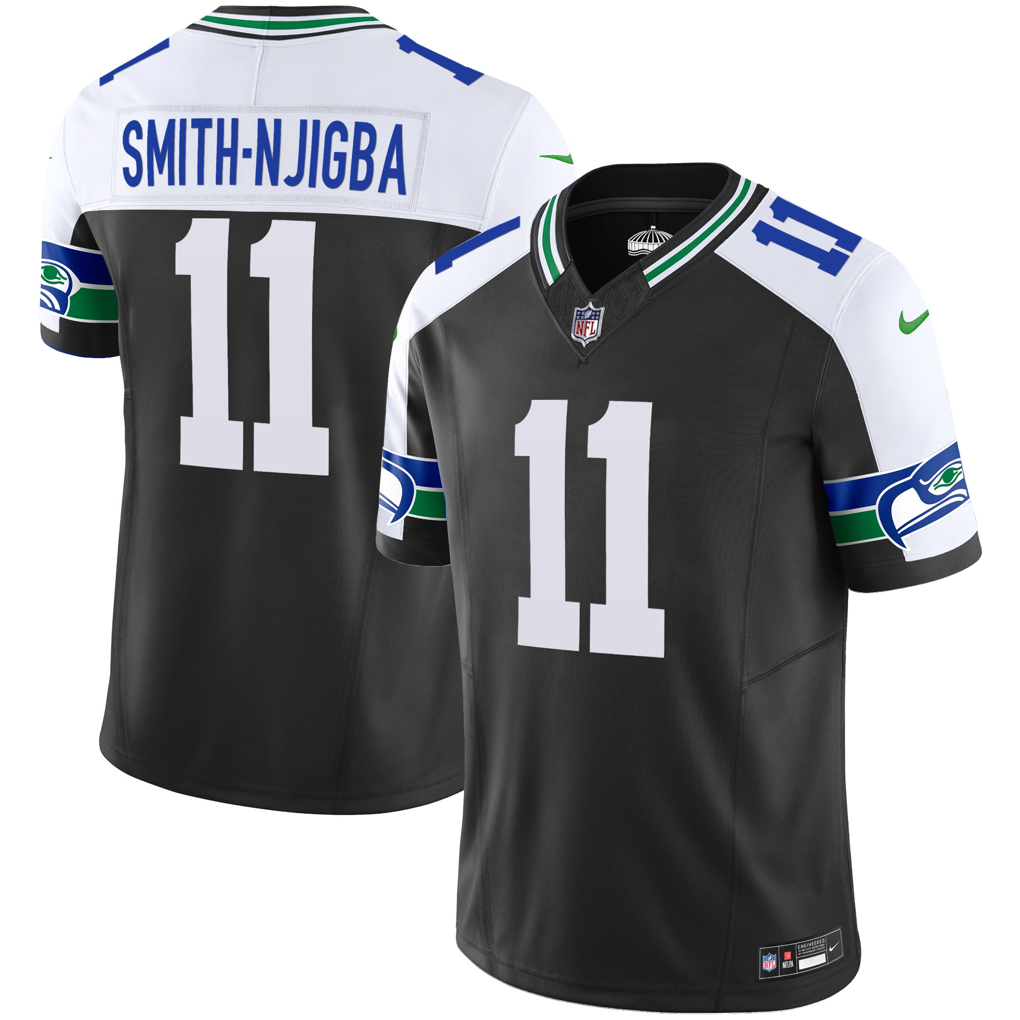 Men’s Seattle Seahawks Throwback Vapor Limited Jersey – All Stitched