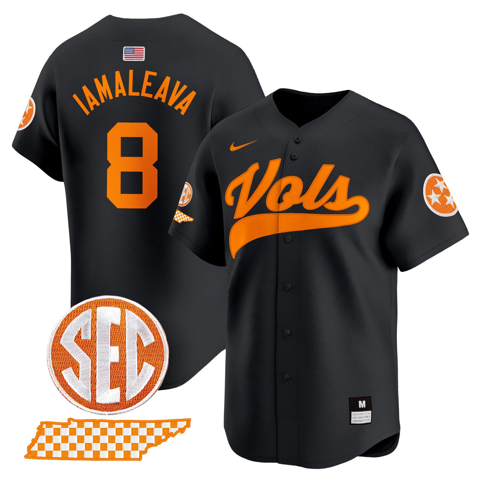 Men’s Tennessee Volunteers 2024 Vapor Premier Limited Baseball Jersey – All Stitched