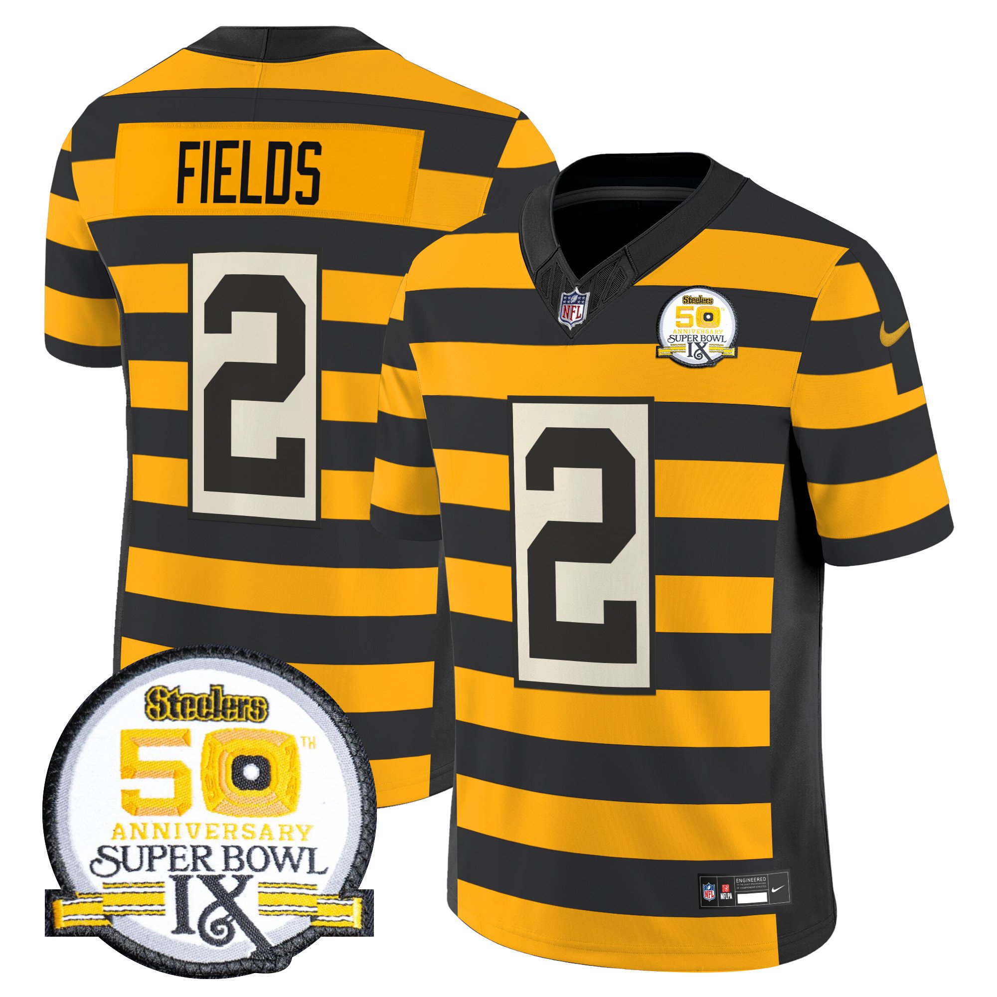 Men’s Pittsburgh Steelers Throwback 2024 Vapor Limited Jersey – All Stitched