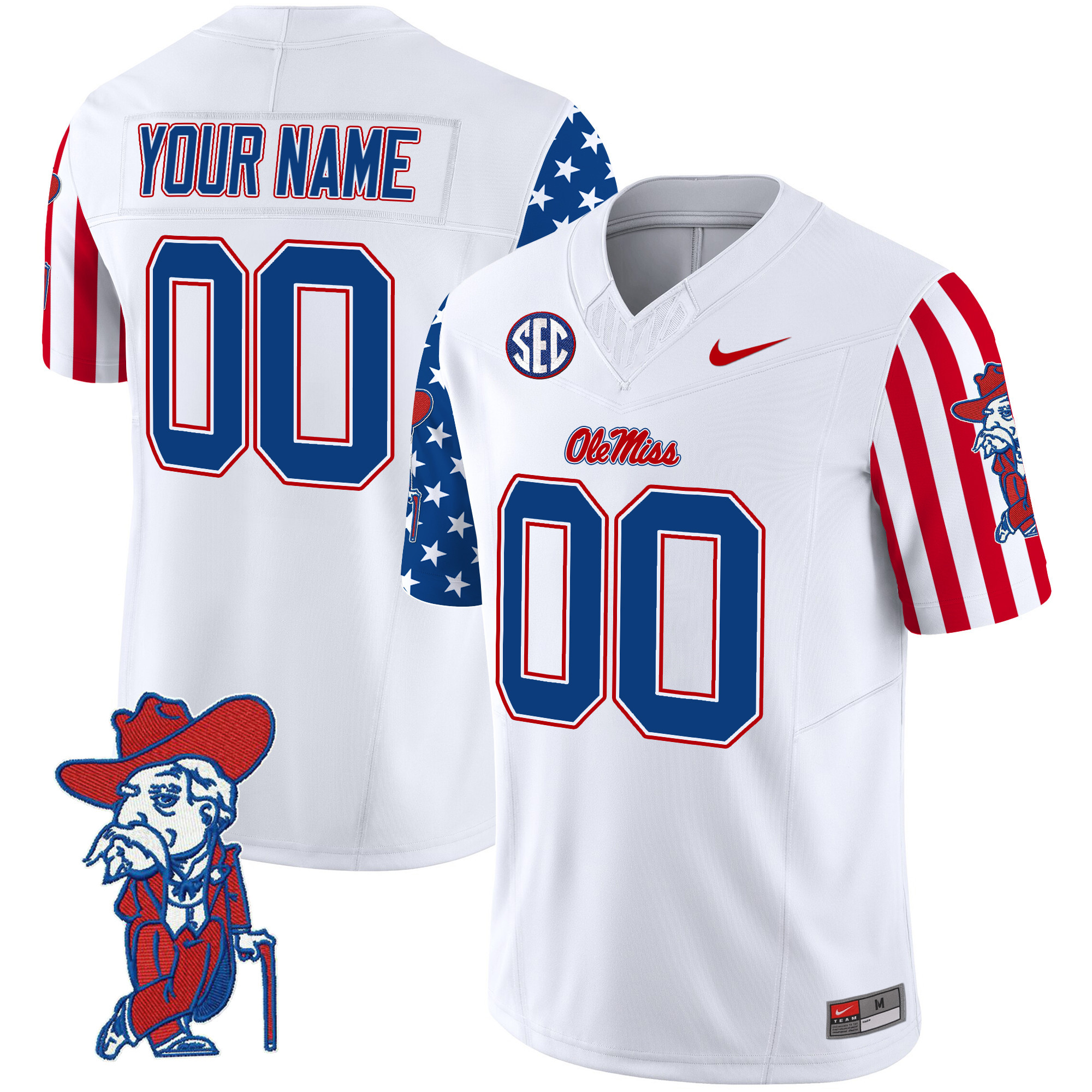 Ole Miss Rebels American Style Vapor Limited Custom Jersey – All Stitched