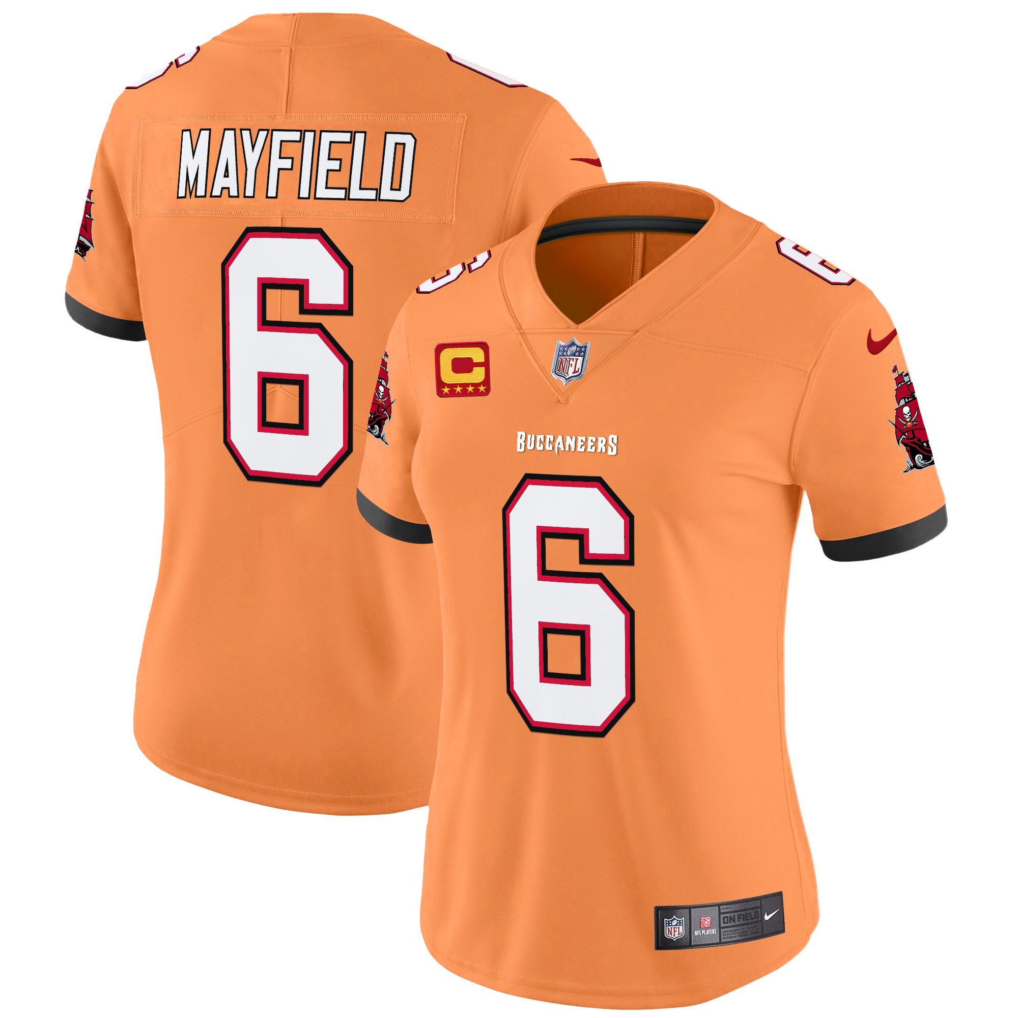 Women’s Tampa Bay Buccaneers Throwback Vapor Limited Jersey V3 – All Stitched