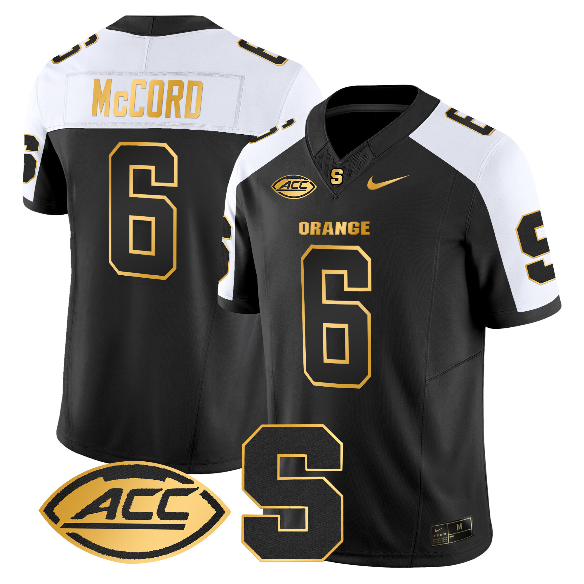 Men’s Syracuse Orange 2024 Gold Vapor Limited Jersey – All stitched