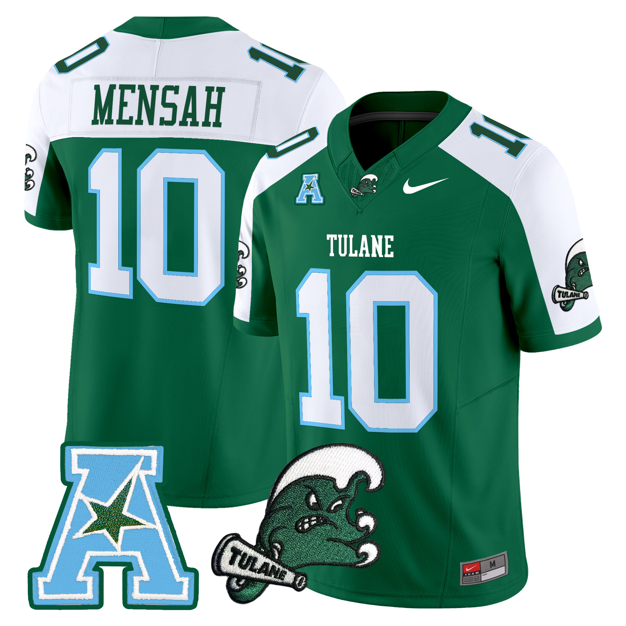 Men’s Tulane Green Wave 2024 Vapor Limited Jersey – All Stitched