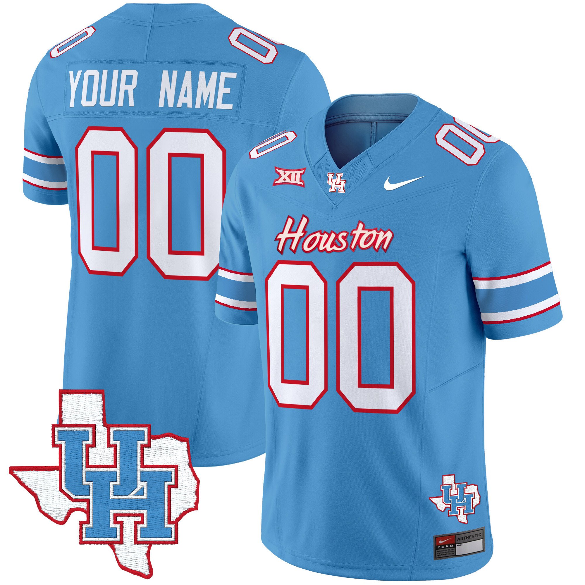 Houston Cougars 2024 Oilers Inspired Vapor Limited Custom Jersey – All Stitched