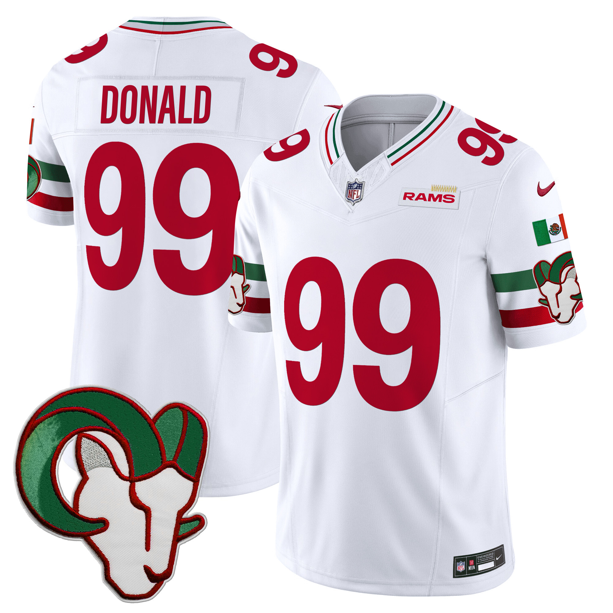Men’s Los Angeles Rams Mexico Vapor Limited Jersey – All Stitched