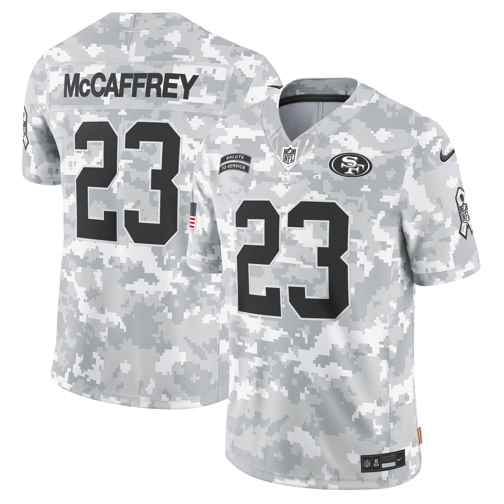 Youth’s San Francisco 49ers 2024 Salute to Service Vapor Limited Jersey – All stitched