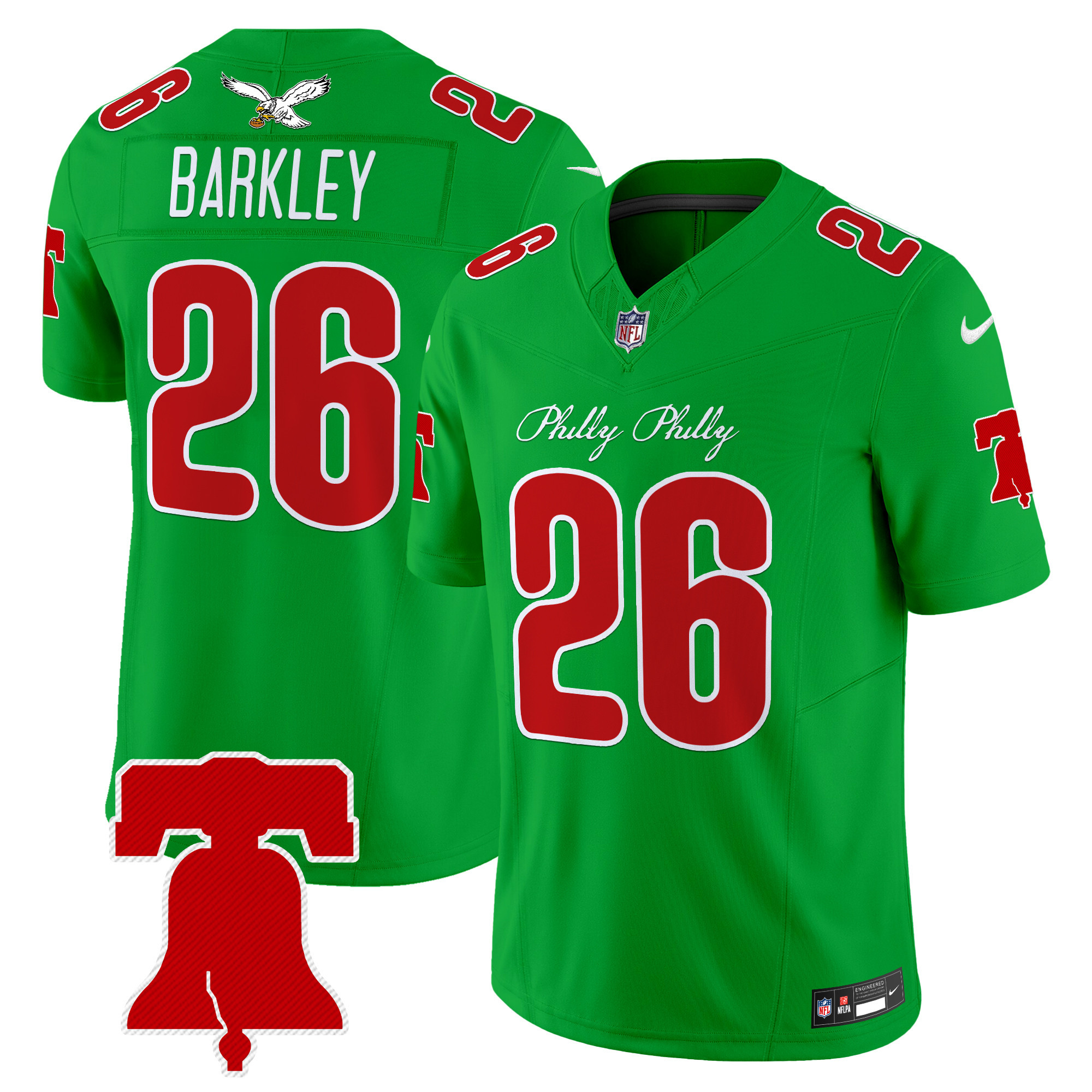 Men’s Philadelphia Eagles Philly Phanatic Style Vapor Limited Jersey – All Stitched