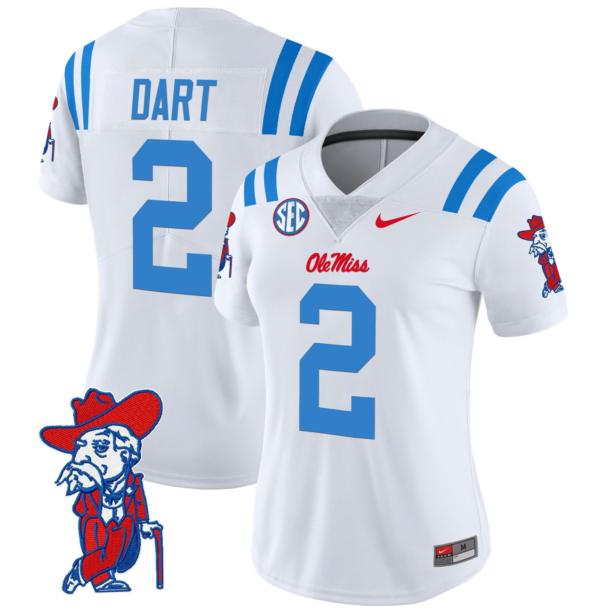 Women’s Ole Miss Rebels 2024 Vapor Limited Jersey V2 – All Stitched
