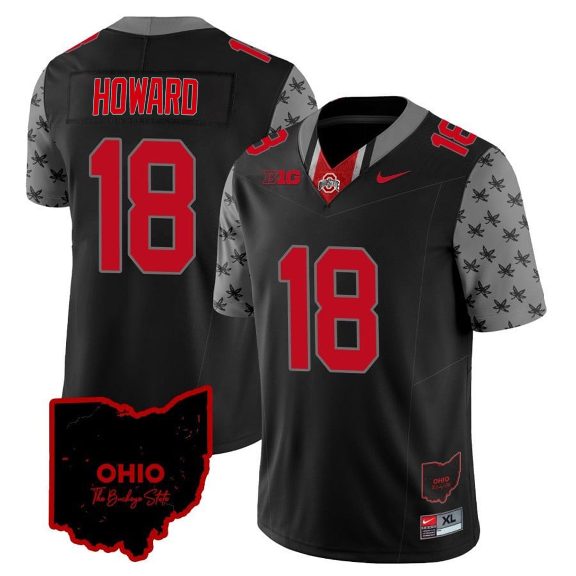 Men’s Ohio State Buckeyes 2024 Gray Alternate Jersey – All Stitched