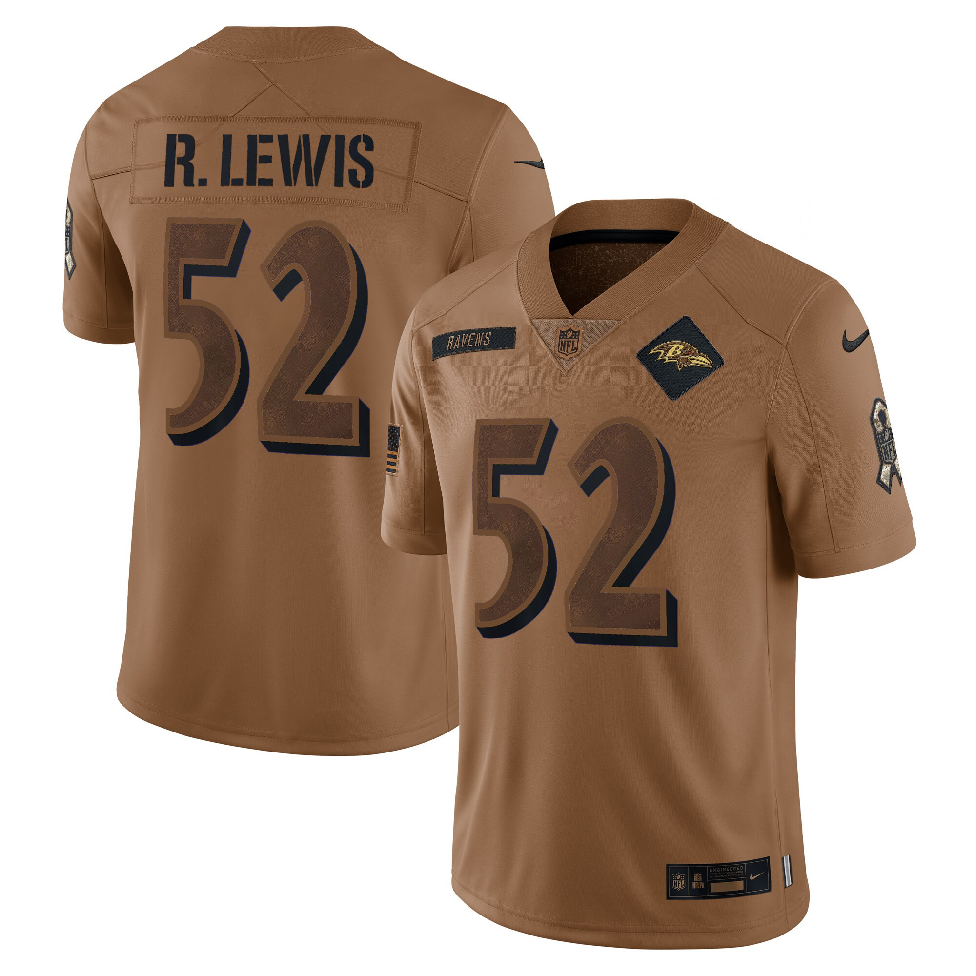 Ray Lewis Baltimore Ravens 2023 Salute To Service Limited Jersey – All Stitched