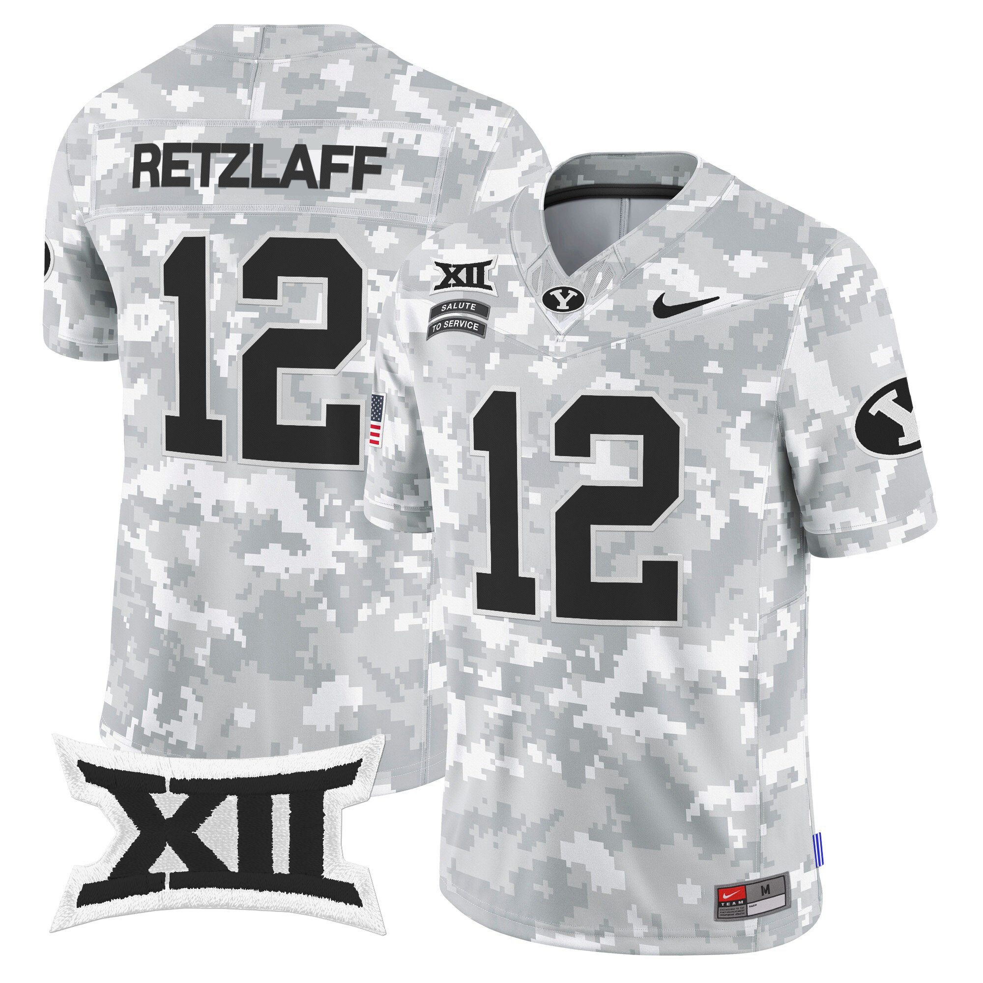 Men’s BYU Cougars 2024 Salute to Service Vapor Limited Jersey – All Stitched