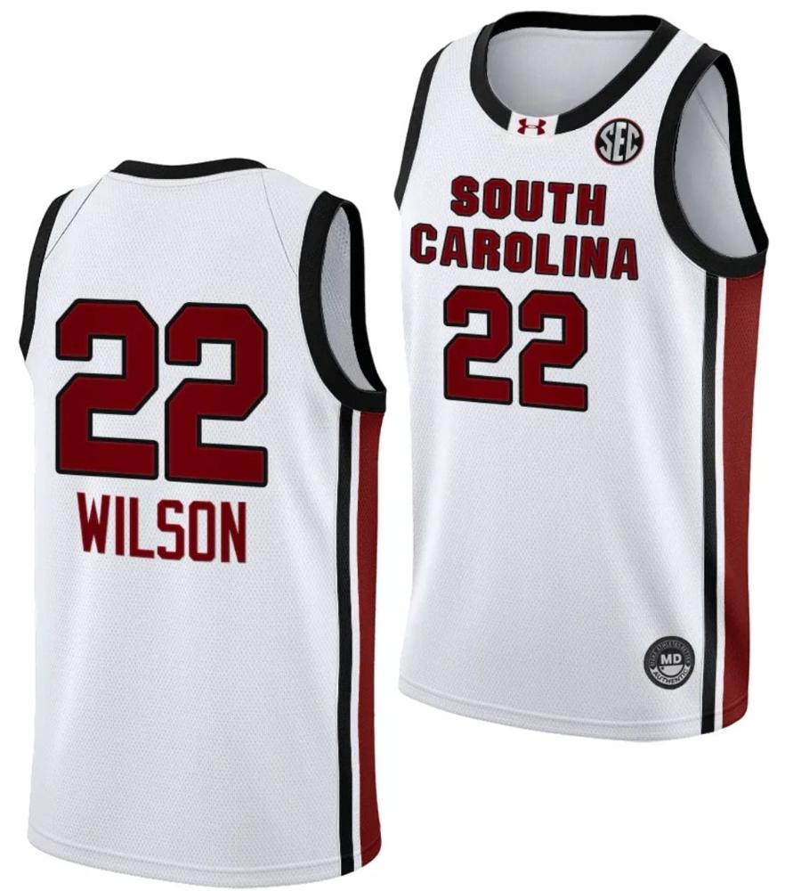 Aja Wilson Jersey 22 South Carolina Gamecocks College Basketball 2023 24 White