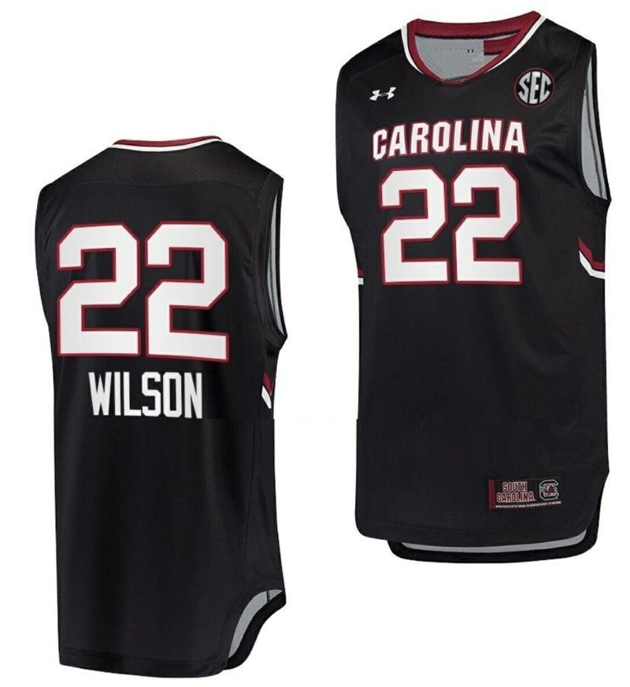 Aja Wilson Jersey South Carolina Gamecocks Jersey College Basketball Black 22