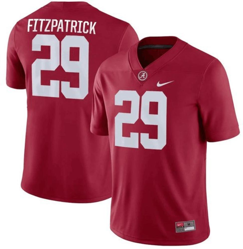 Alabama Crimson Tide 29 Minkah Fitzpatrick Red Stitched Jersey