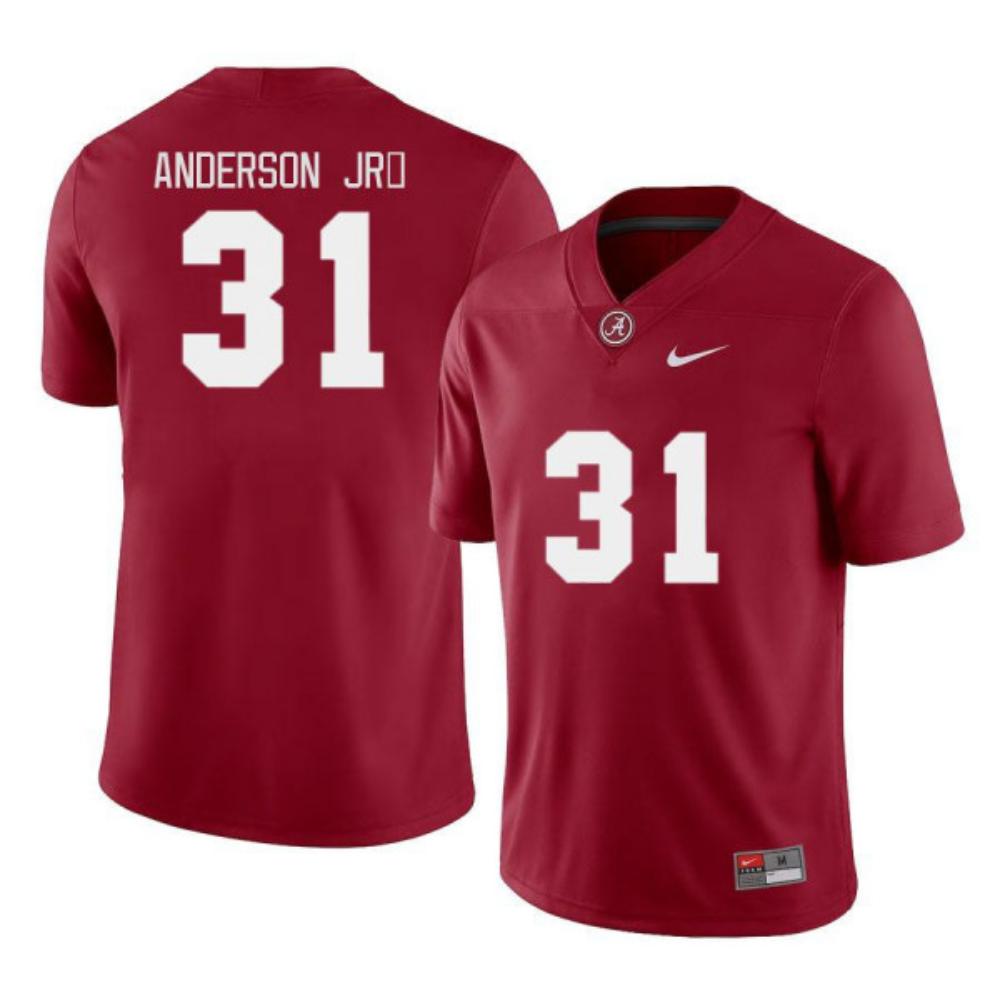 Alabama Crimson Tide 31 Will Anderson Jr Football Game Jersey Red