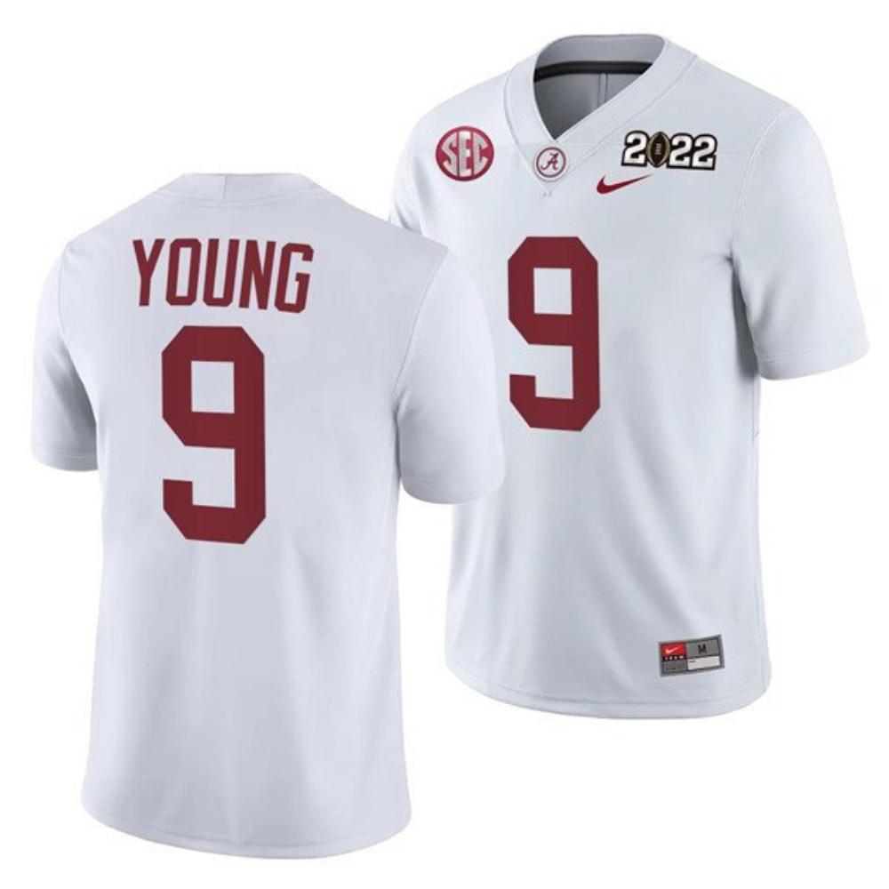 Alabama Crimson Tide 9 Bryce Young 2022 Patch White College Football Stitched