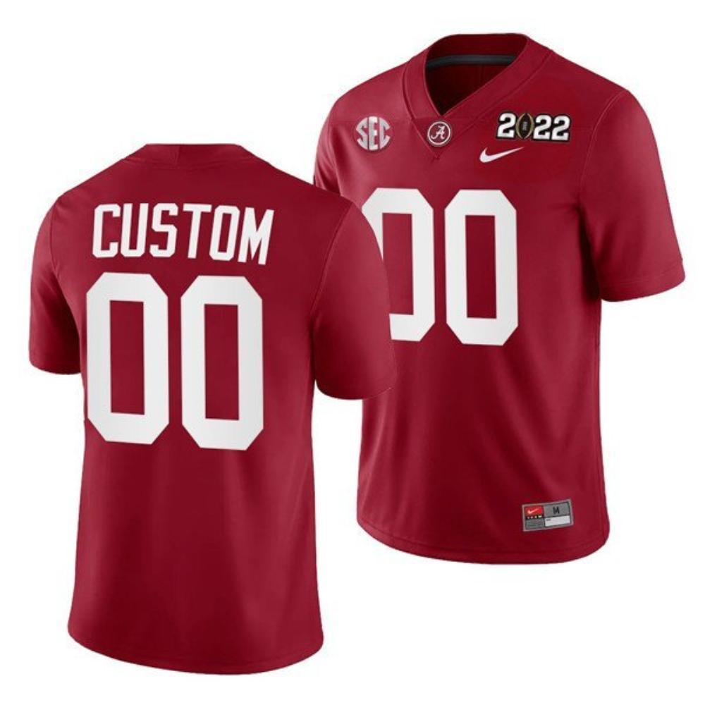Alabama Crimson Tide Active Player Custom 2022 Patch Red College Football Stitc