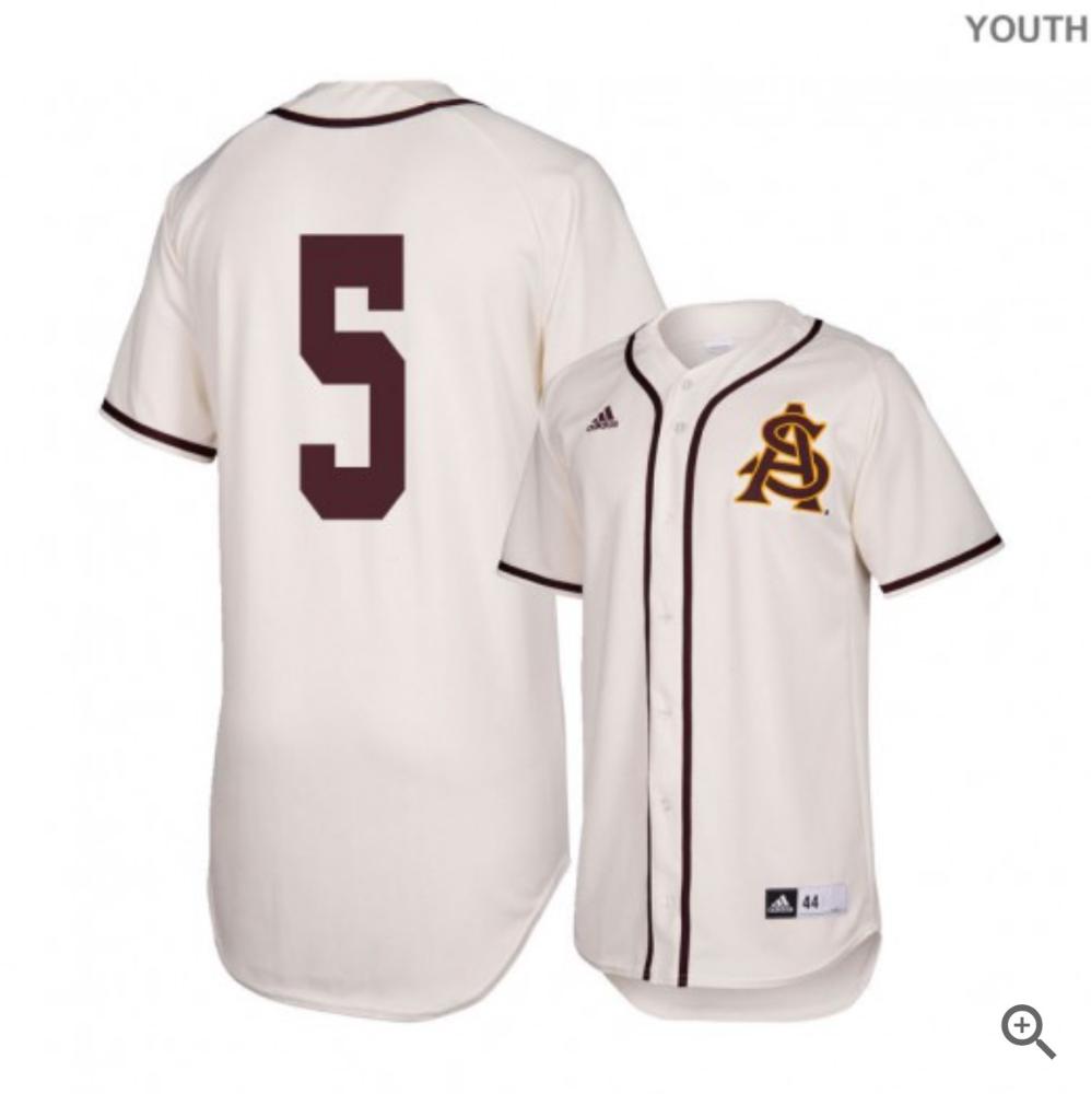 Alika Williams Jersey Arizona State Sun Devils Baseball College Alumni White 5