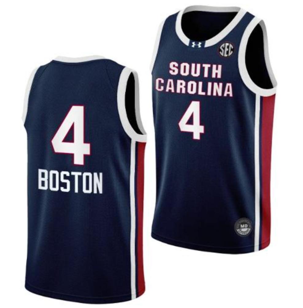 Aliyah Boston 4 Ncaa South Carolina College Basketball Navy Jersey