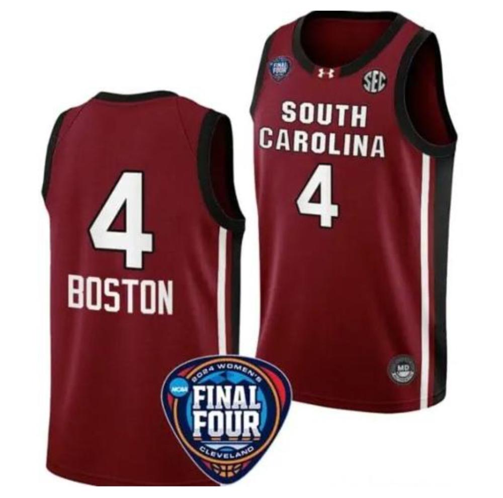 Aliyah Boston Jersey 4 South Carolina Gamecocks Basketball 2024 Ncaa Red