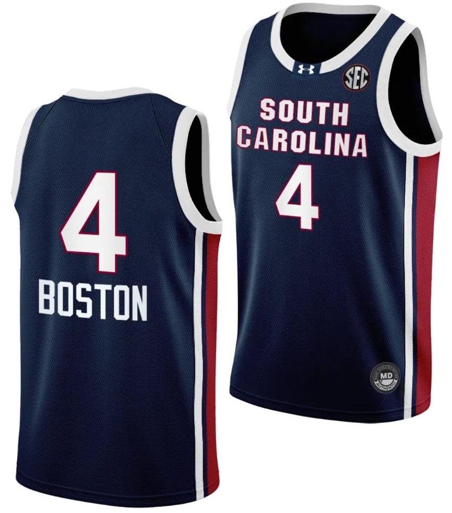 Aliyah Boston Jersey 4 South Carolina Gamecocks College Basketball Away Black